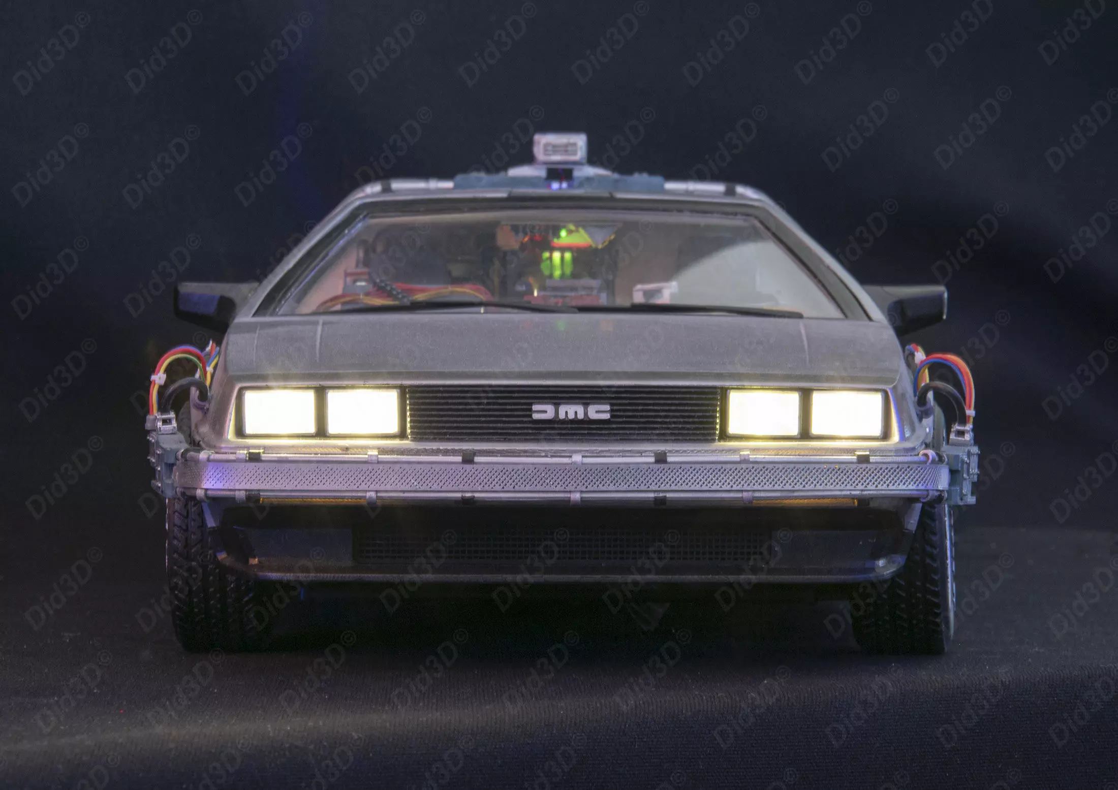 DELOREAN HQ Special 3Dprint design 1-8 Scale 530mm 3D print model_11