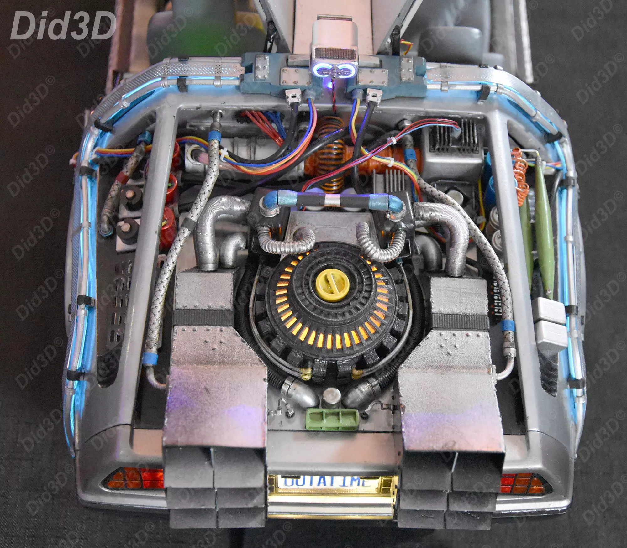 DELOREAN HQ Special 3Dprint design 1-8 Scale 530mm 3D print model_14
