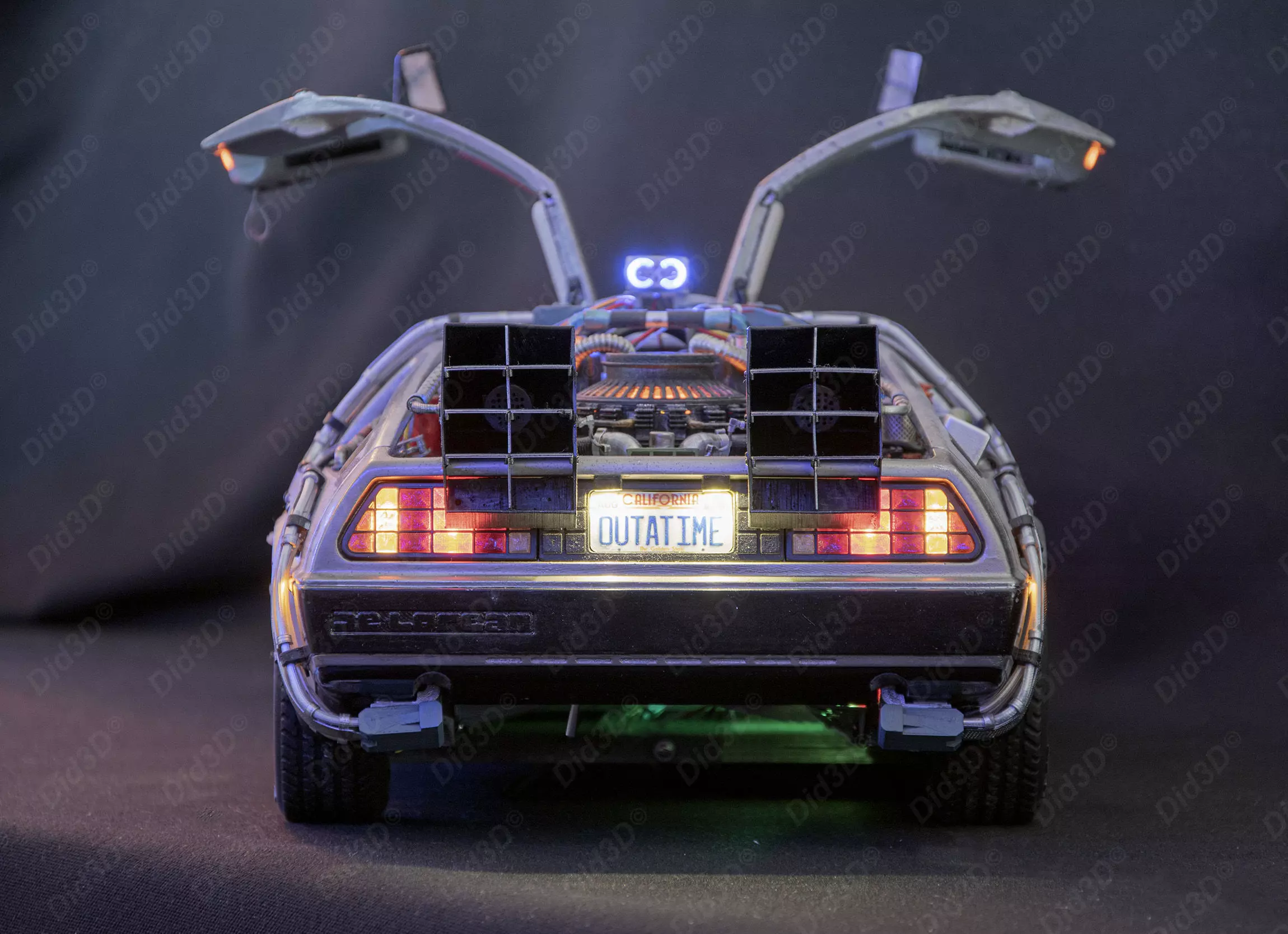 DELOREAN HQ Special 3Dprint design 1-8 Scale 530mm 3D print model_15