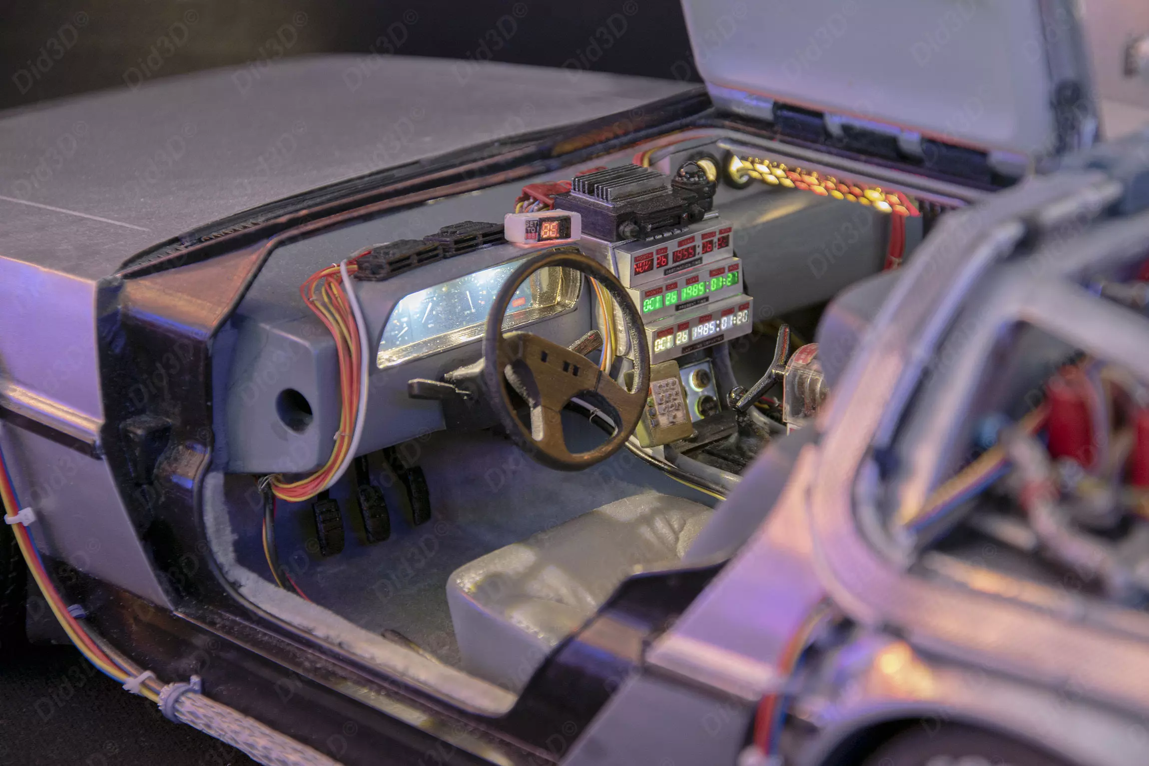 DELOREAN HQ Special 3Dprint design 1-8 Scale 530mm 3D print model_13