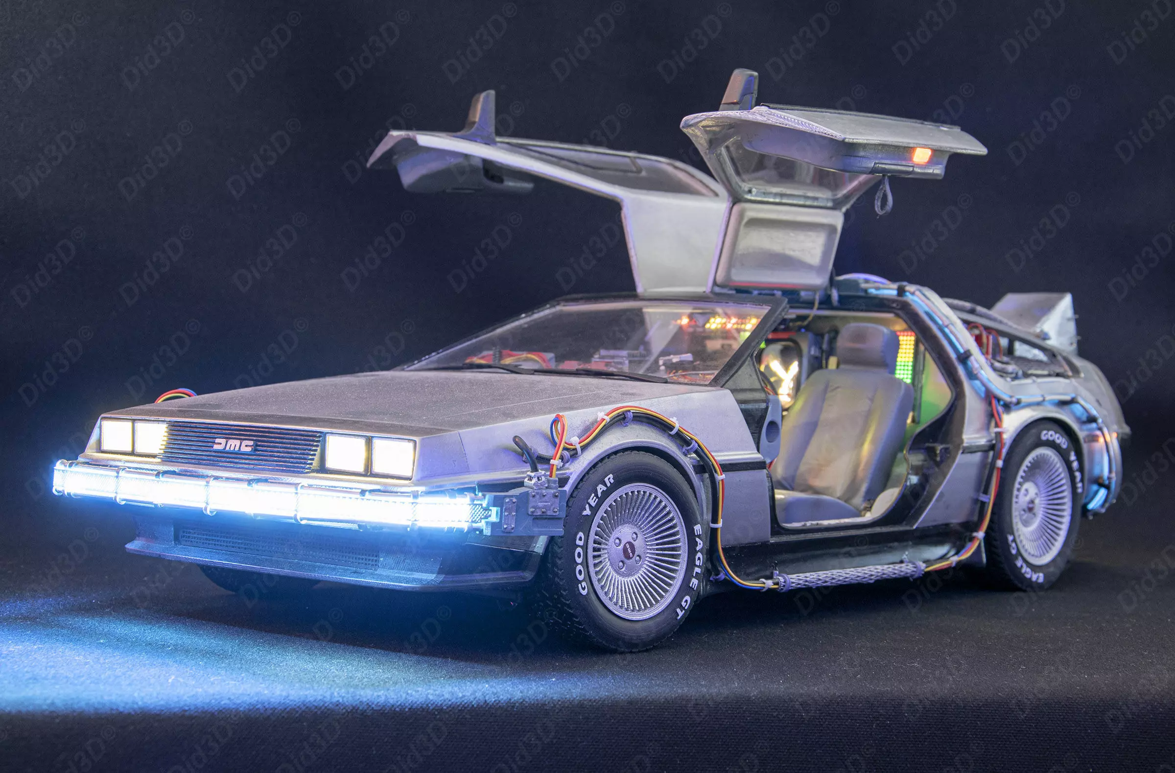 DELOREAN HQ Special 3Dprint design 1-8 Scale 530mm 3D print model_12