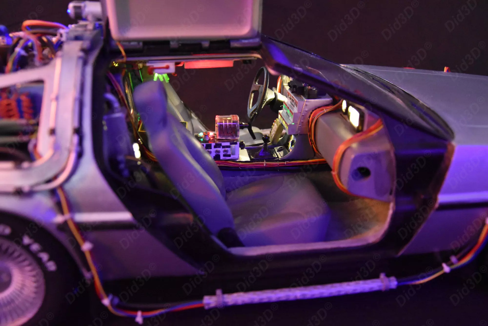 DELOREAN HQ Special 3Dprint design 1-8 Scale 530mm 3D print model_16