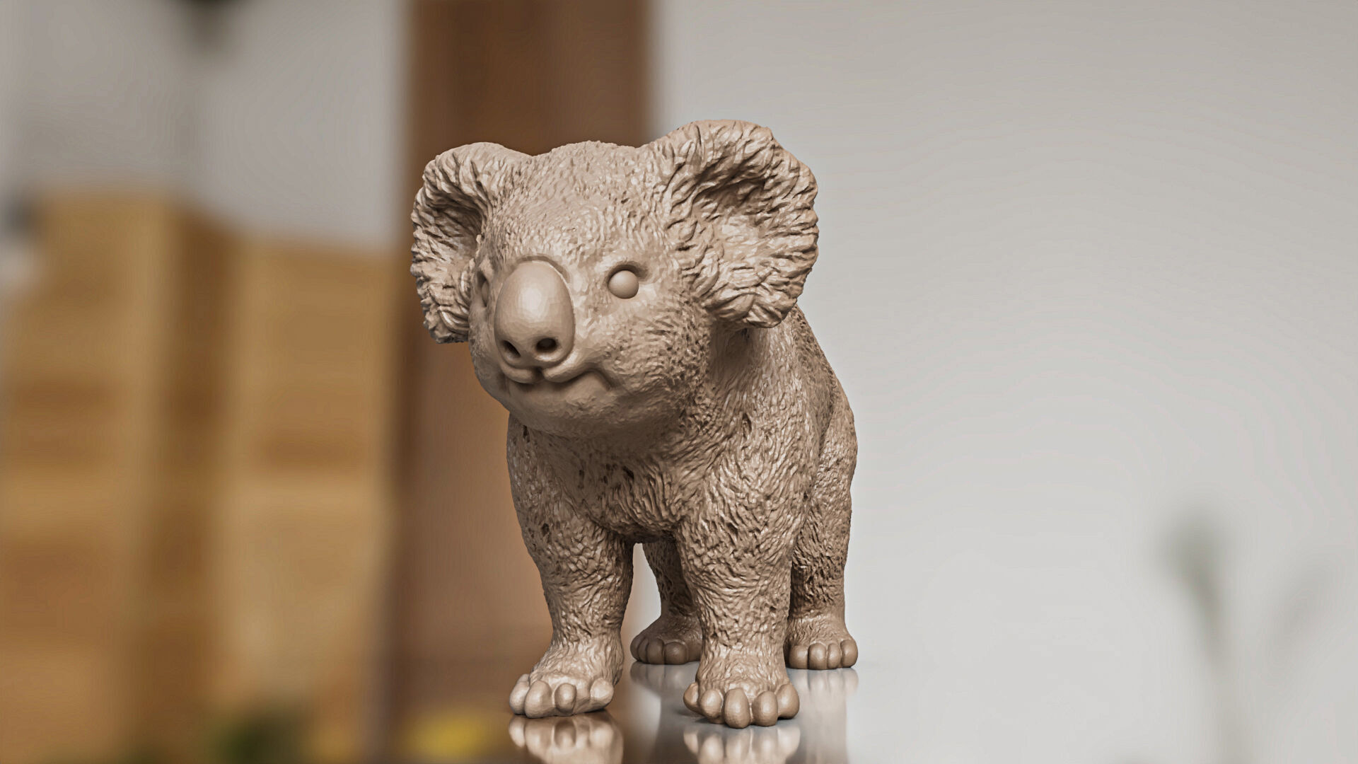 Realistic Koala Toy STL 3D print model_1