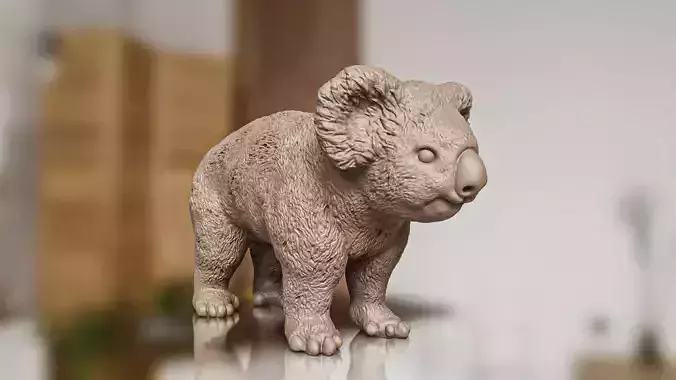 Realistic Koala Toy STL