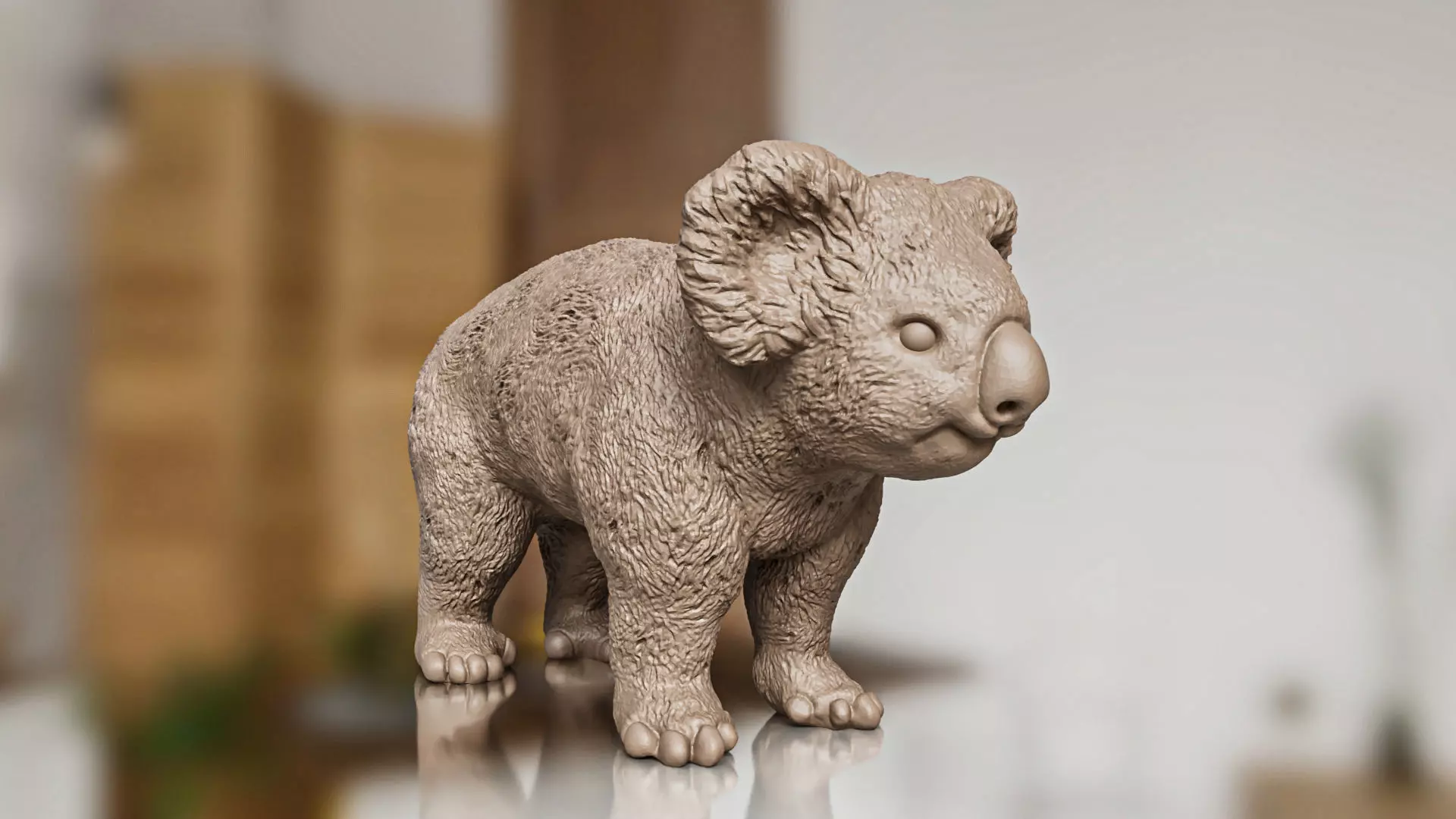 Realistic Koala Toy STL 3D print model_0