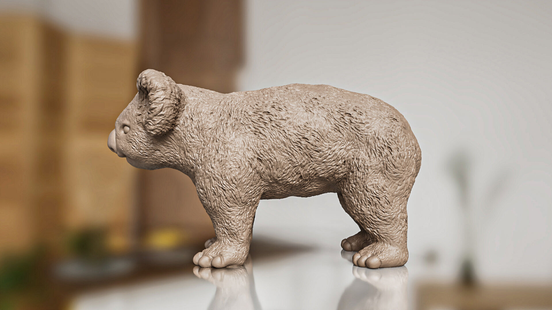 Realistic Koala Toy STL 3D print model_5