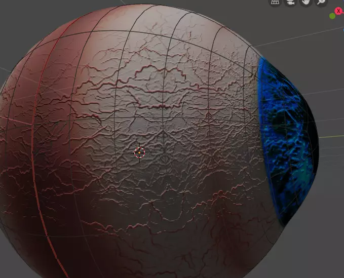 Human Eye Low-poly 3D model_0
