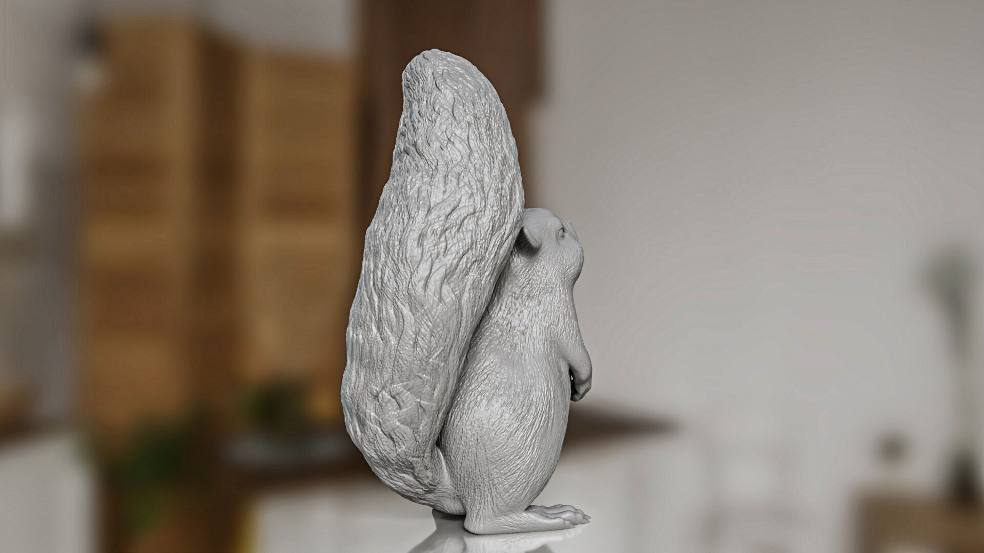 Standing Squirrel Toy 3D print model_3