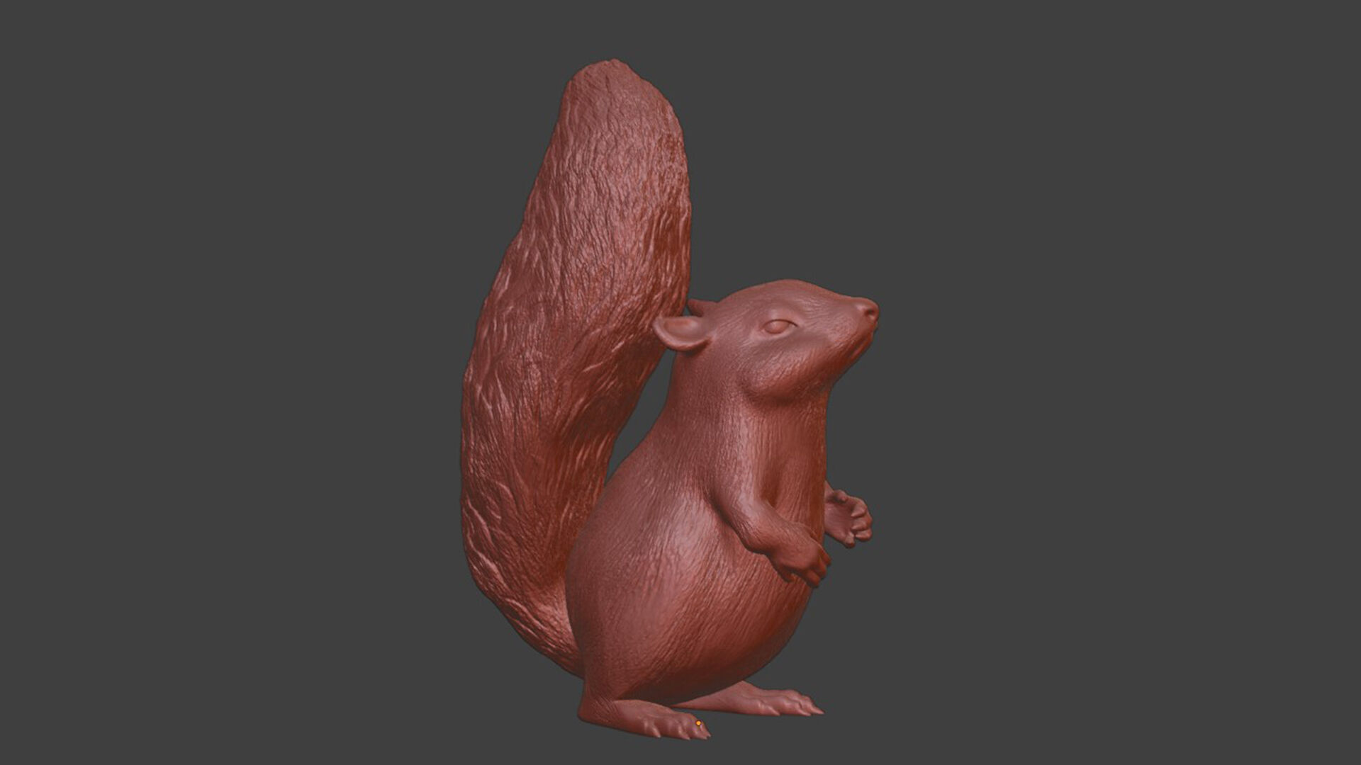 Standing Squirrel Toy 3D print model_8