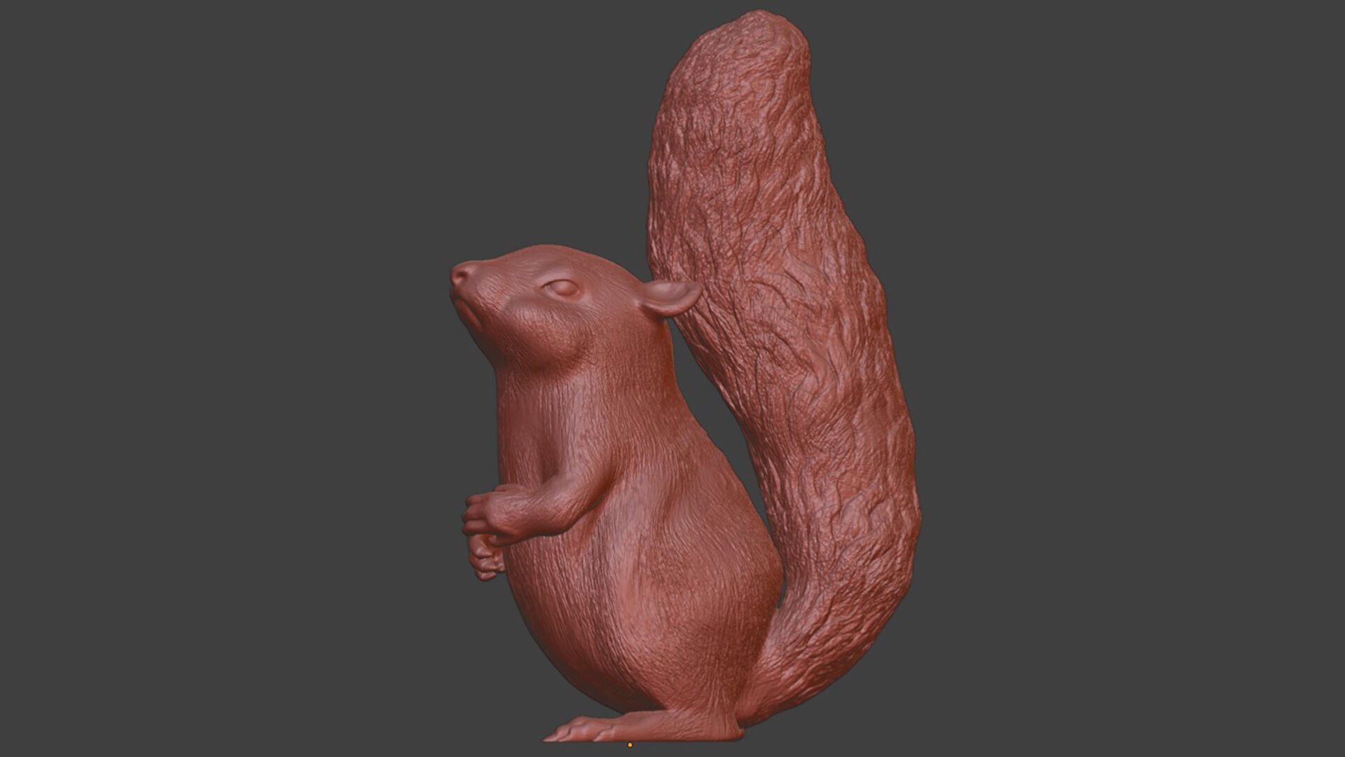 Standing Squirrel Toy 3D print model_6