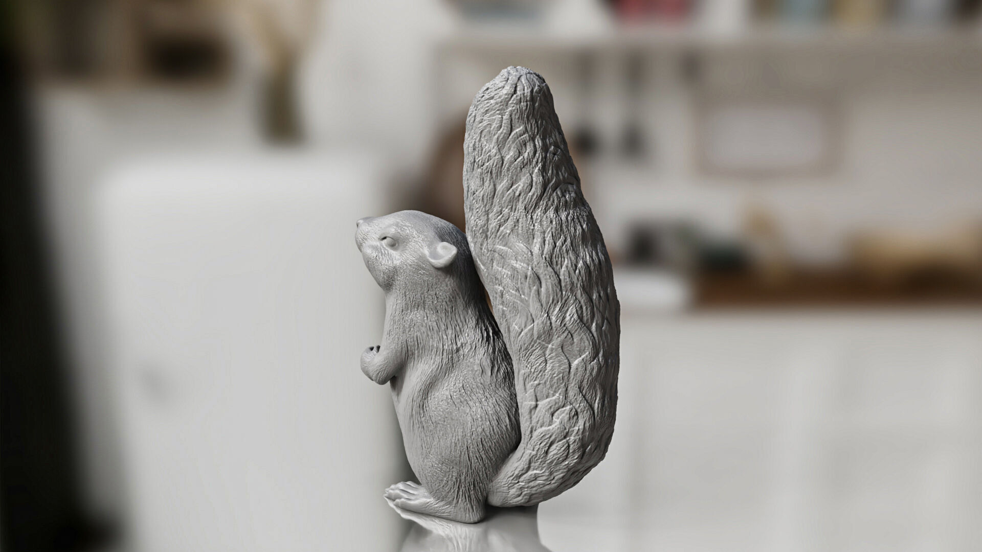 Standing Squirrel Toy 3D print model_4