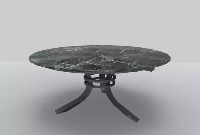 Round Marble Table 9 PBR