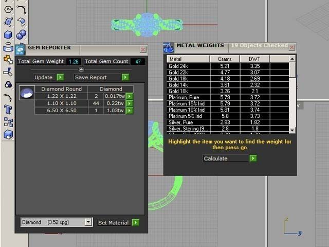 ZNV004 sapphire and diamond engagement ring 3D print model_3
