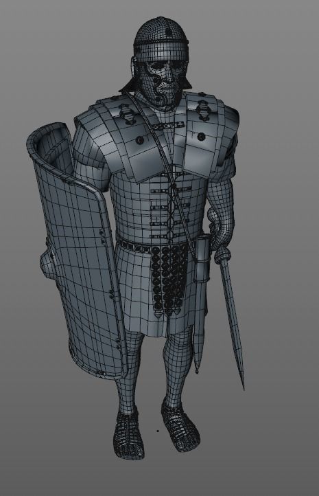 Roman Legionary 3D model_8