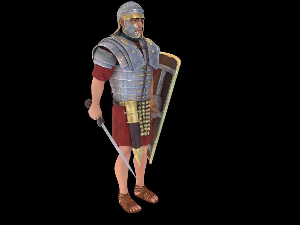 Roman Legionary 3D model_2