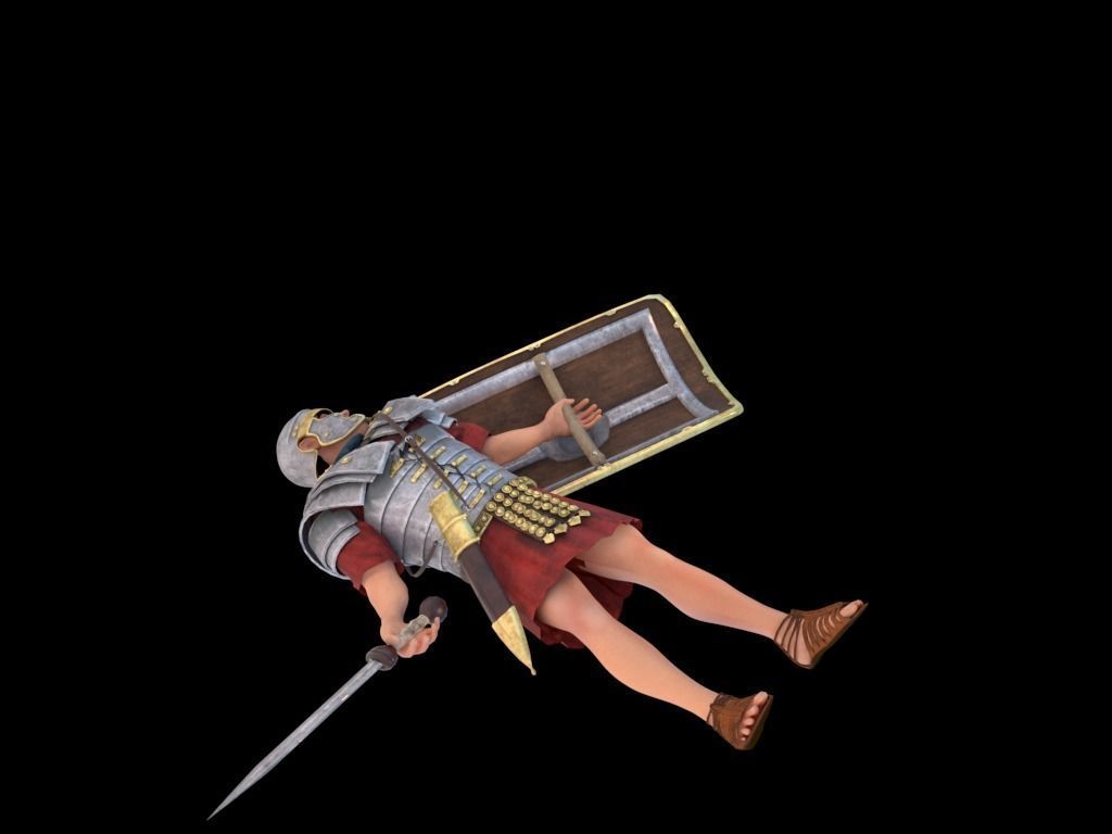 Roman Legionary 3D model_7