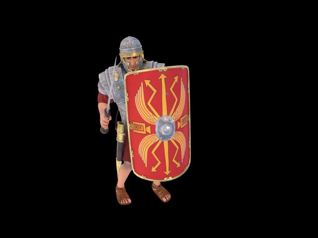 Roman Legionary 3D model_6