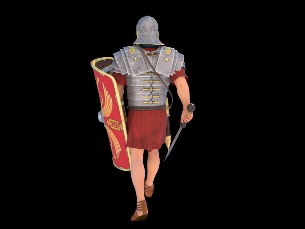 Roman Legionary 3D model_4