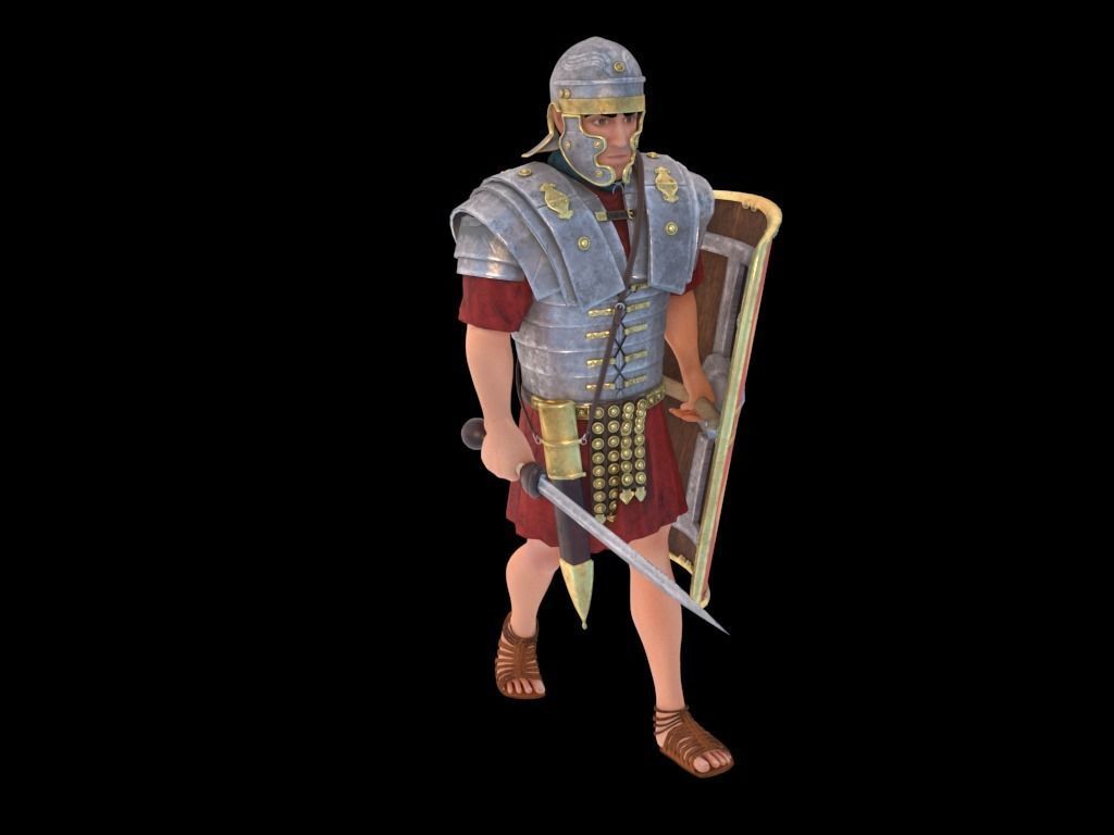 Roman Legionary 3D model_3