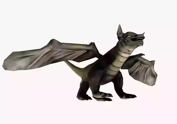 Fantasy Dragon Low-poly