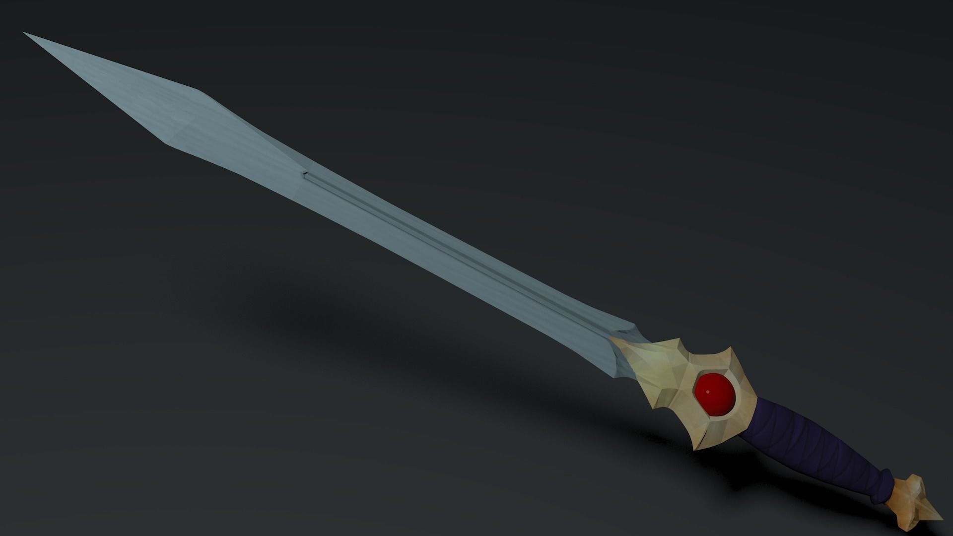 Talon Sword Low-poly 3D model