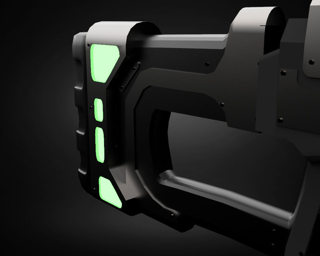 Sci-Fi Gun 3D model_4