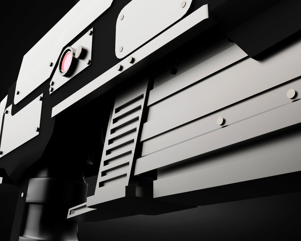 Sci-Fi Gun 3D model_3