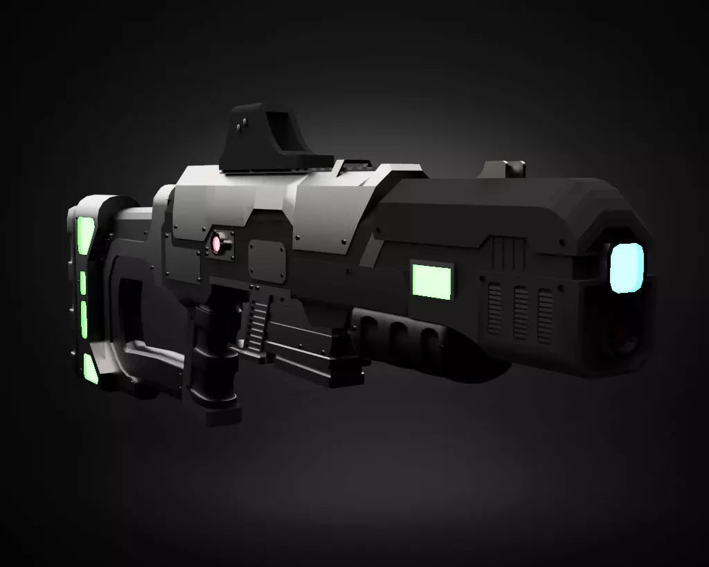 Sci-Fi Gun 3D model_0