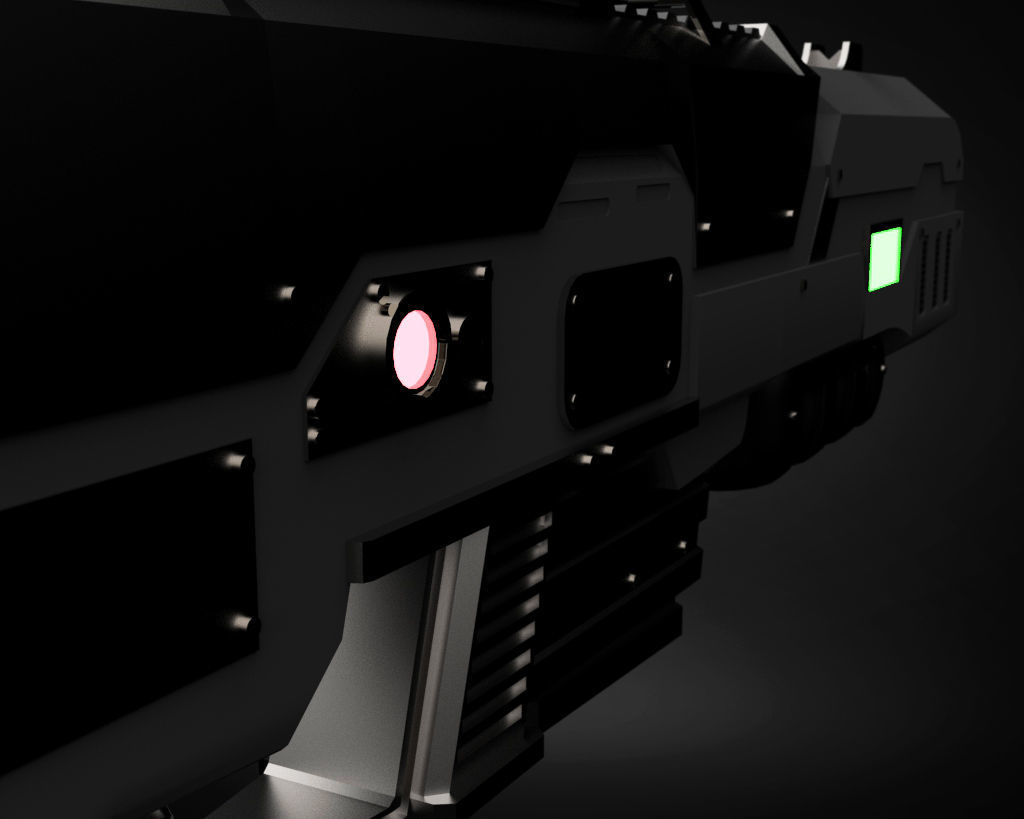 Sci-Fi Gun 3D model_5