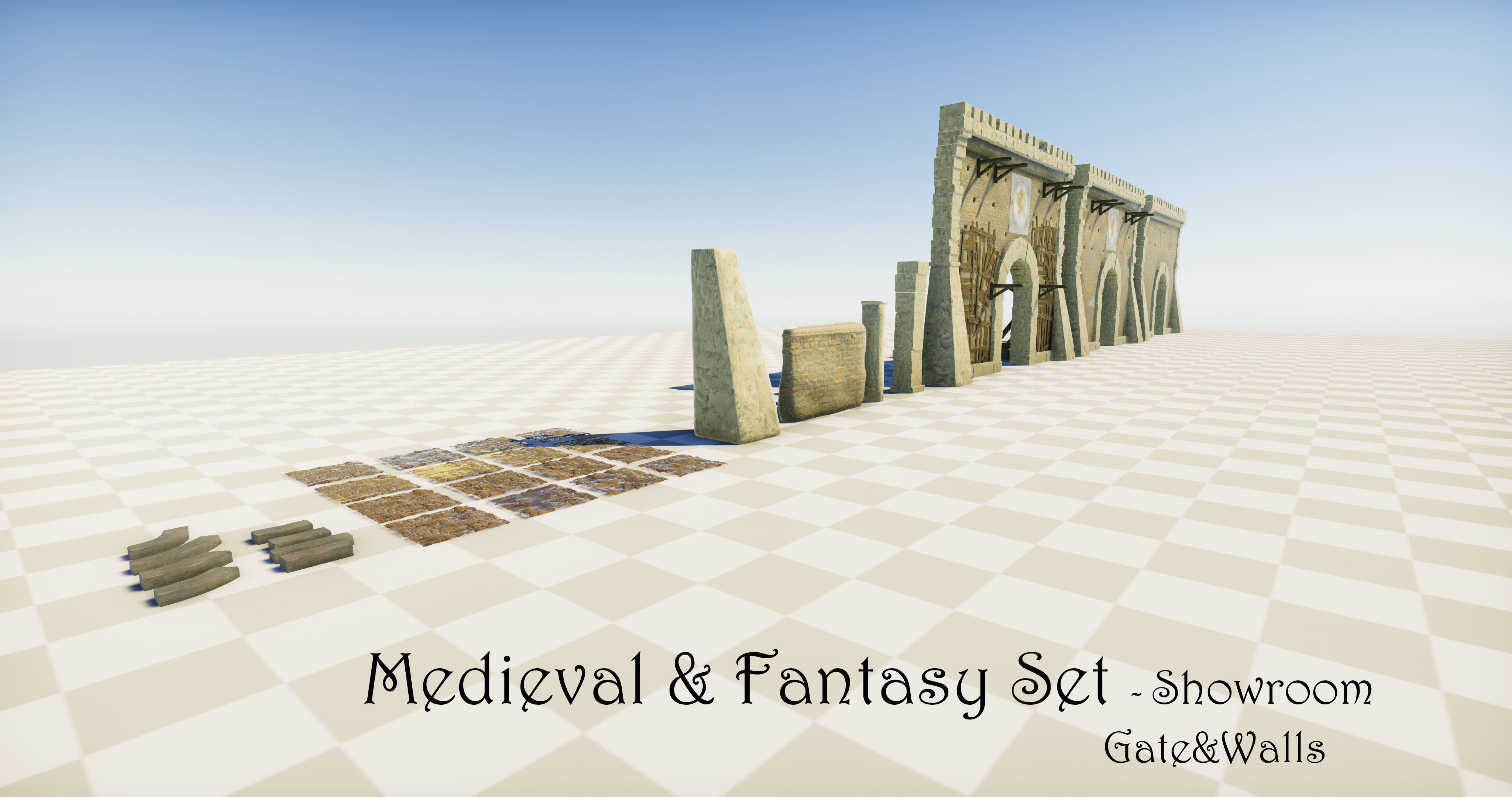 Medieval and Fantasy Set - Game ready Low-poly 3D model_15