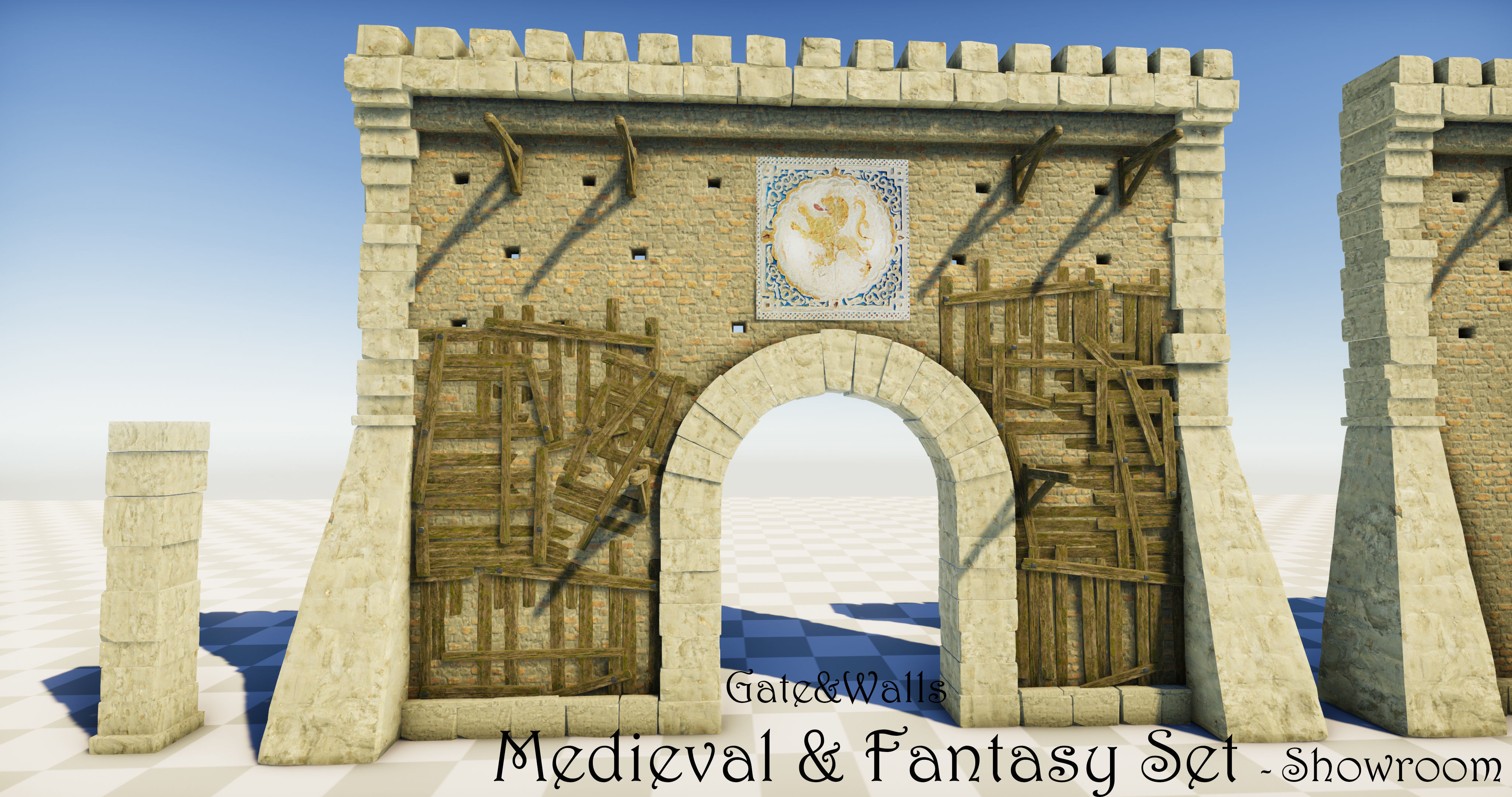 Medieval and Fantasy Set - Game ready Low-poly 3D model_21