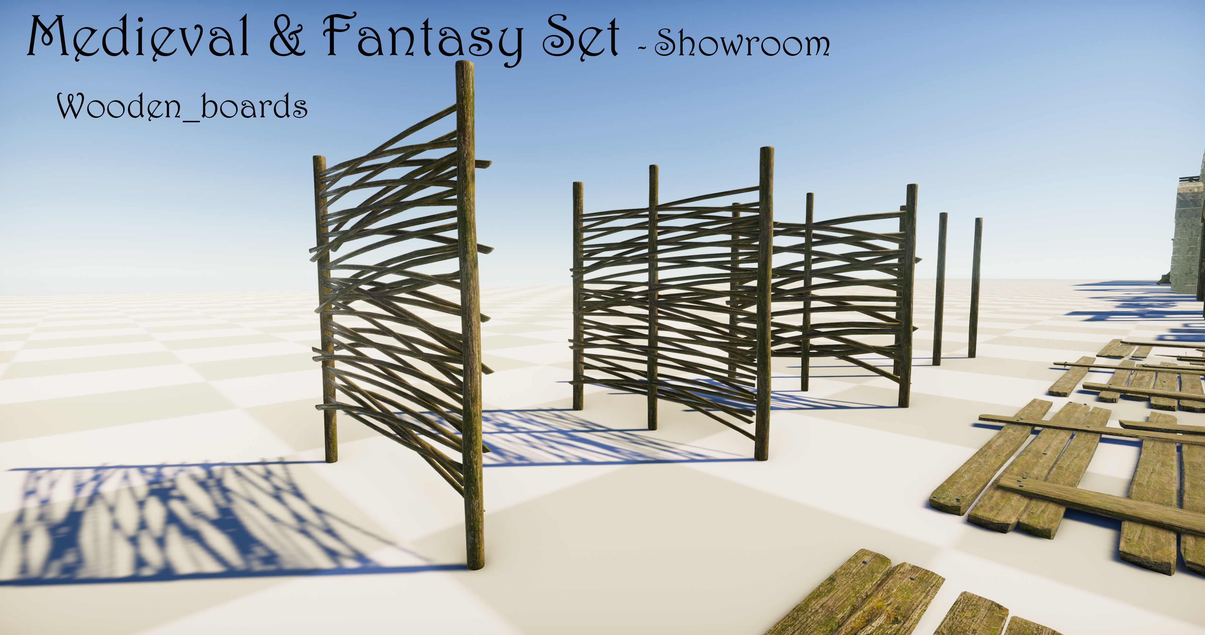 Medieval and Fantasy Set - Game ready Low-poly 3D model_36