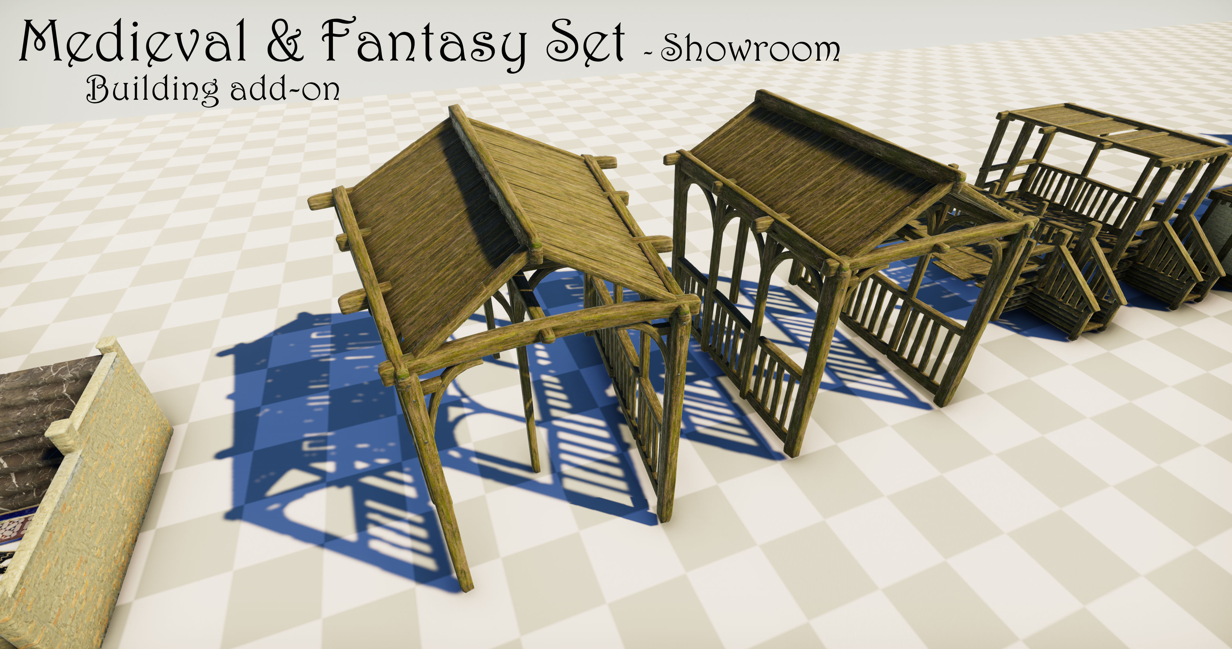 Medieval and Fantasy Set - Game ready Low-poly 3D model_66