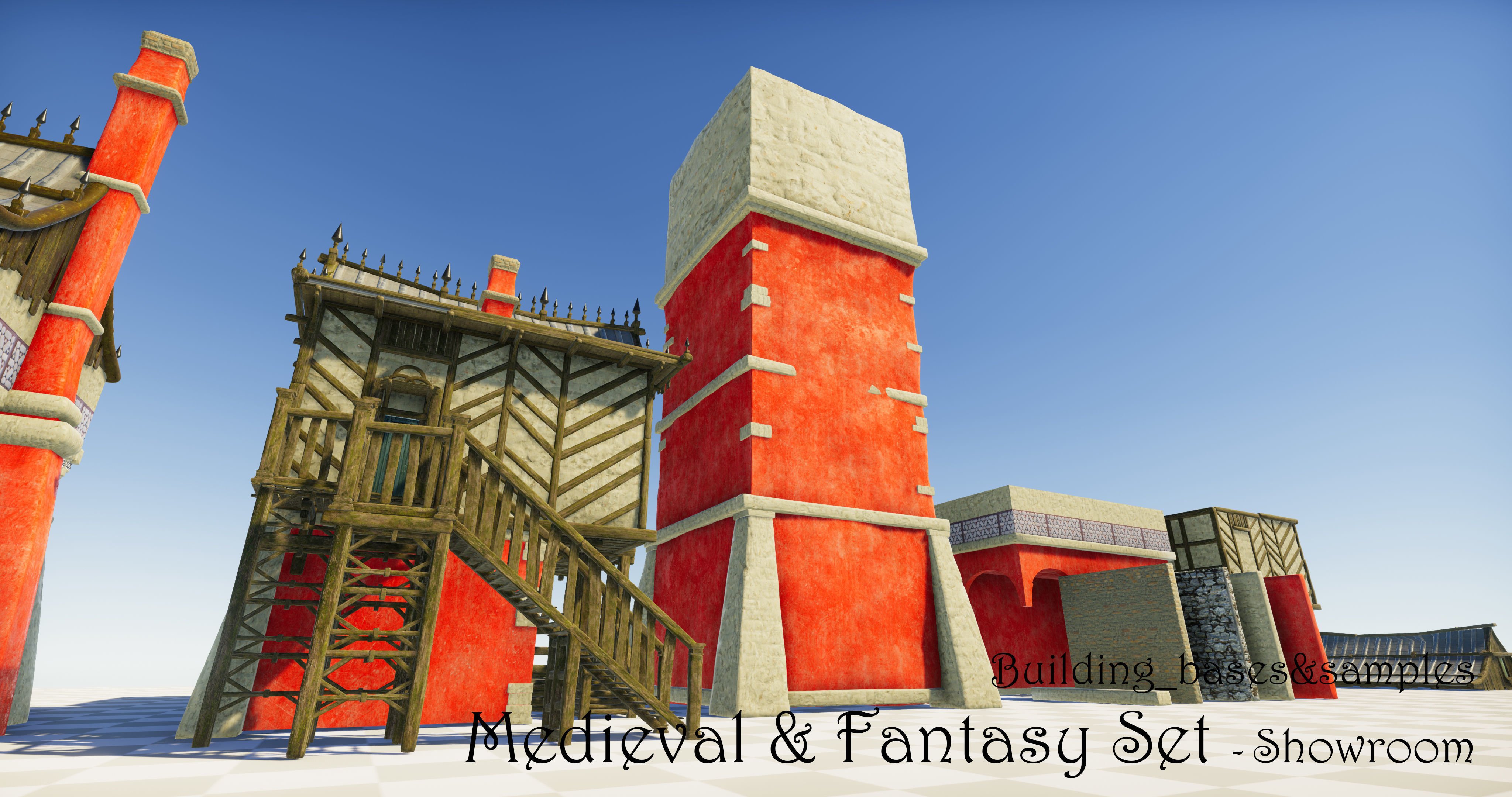 Medieval and Fantasy Set - Game ready Low-poly 3D model_48