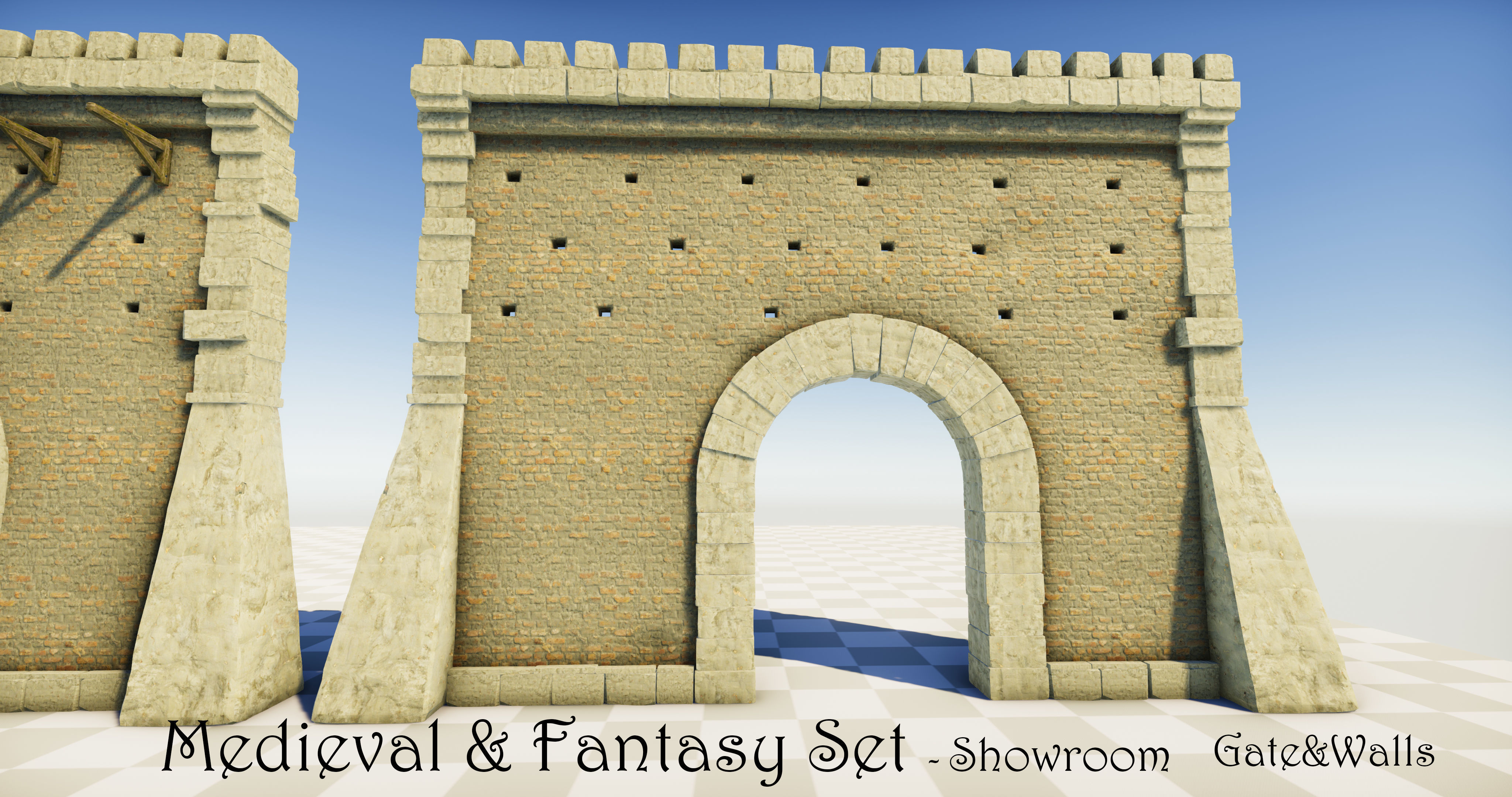 Medieval and Fantasy Set - Game ready Low-poly 3D model_18