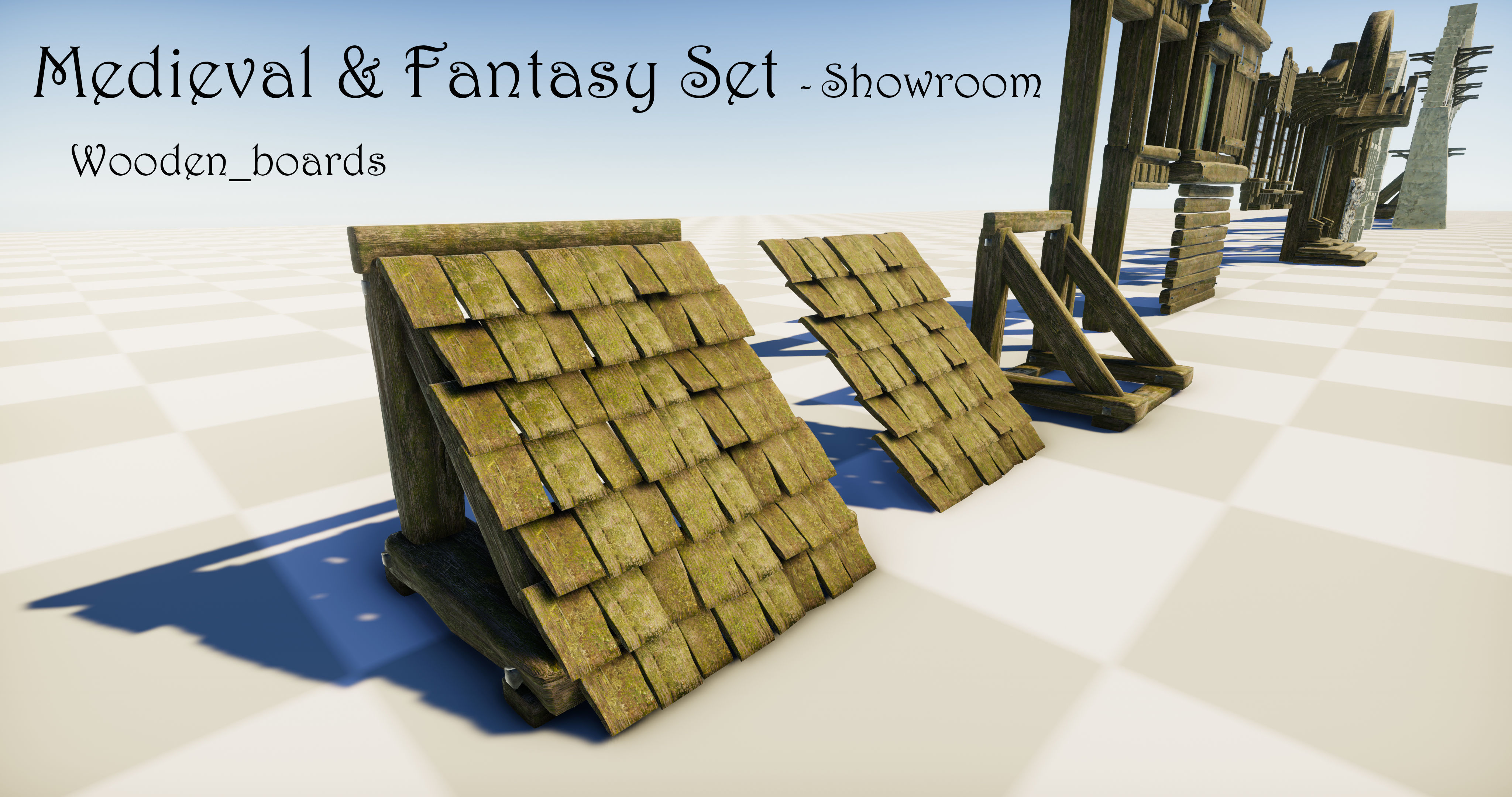 Medieval and Fantasy Set - Game ready Low-poly 3D model_33