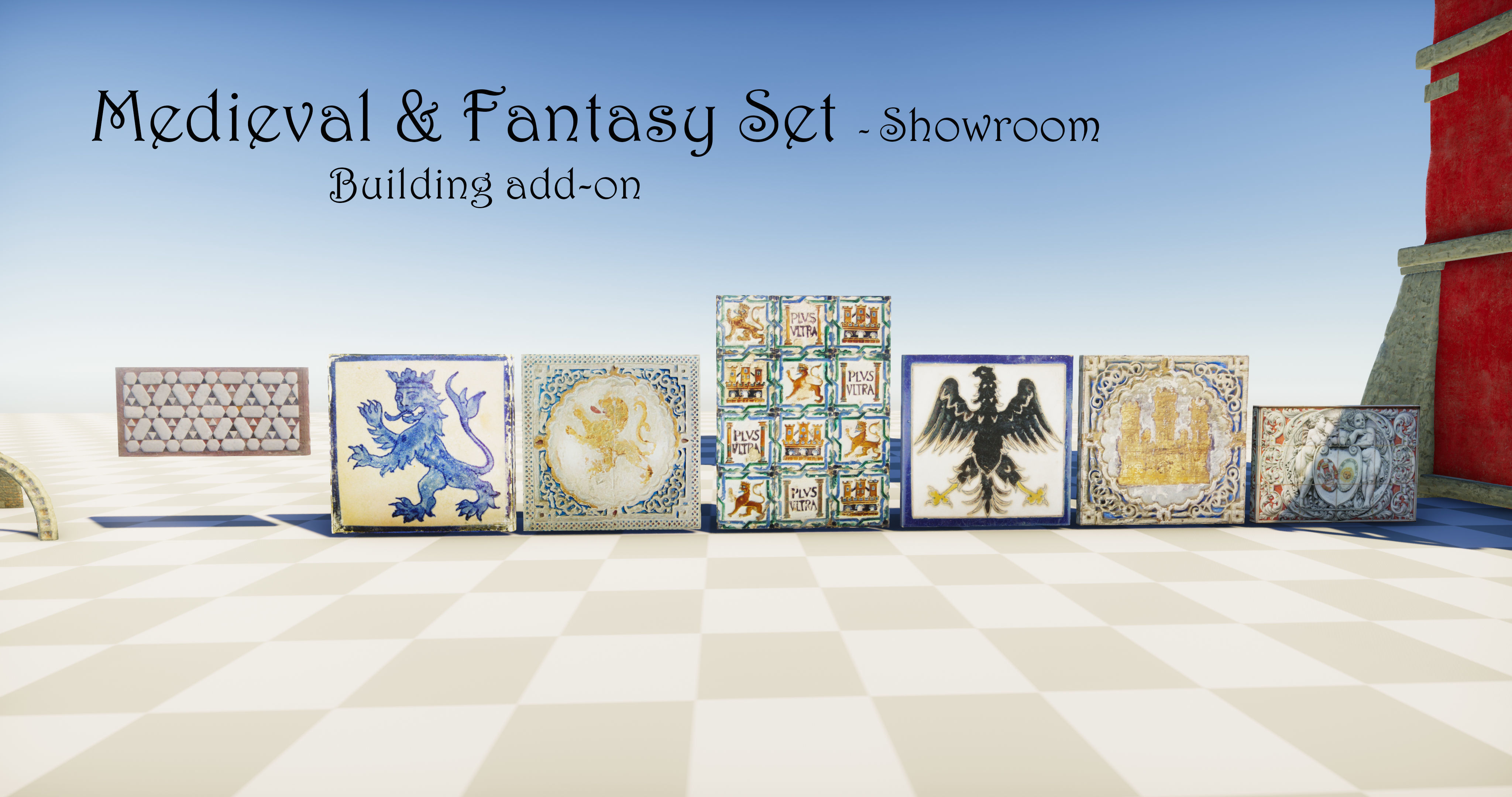 Medieval and Fantasy Set - Game ready Low-poly 3D model_53