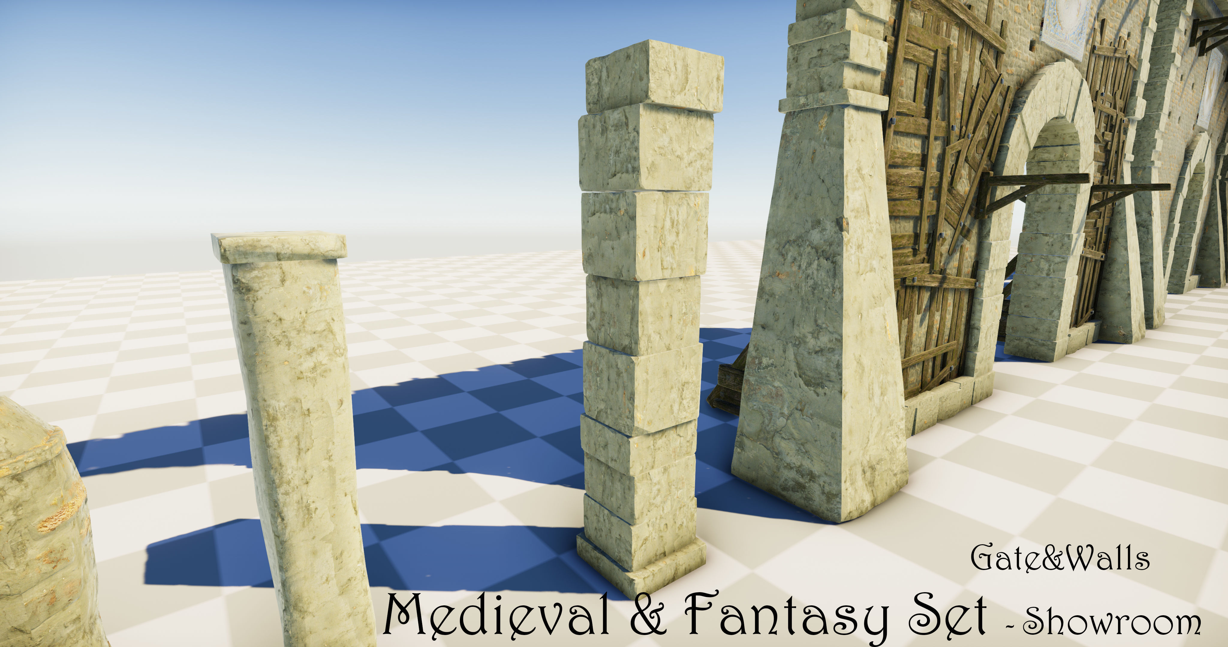 Medieval and Fantasy Set - Game ready Low-poly 3D model_12