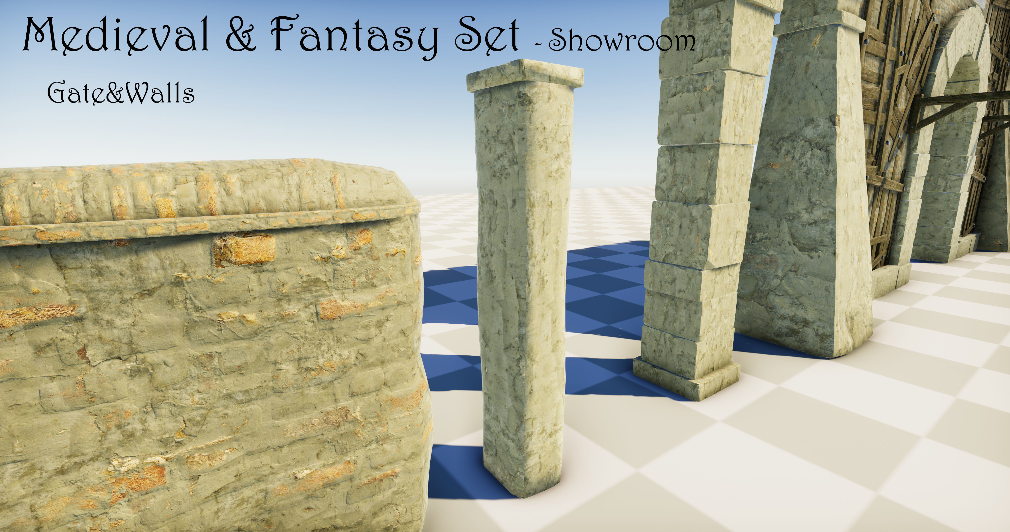 Medieval and Fantasy Set - Game ready Low-poly 3D model_17