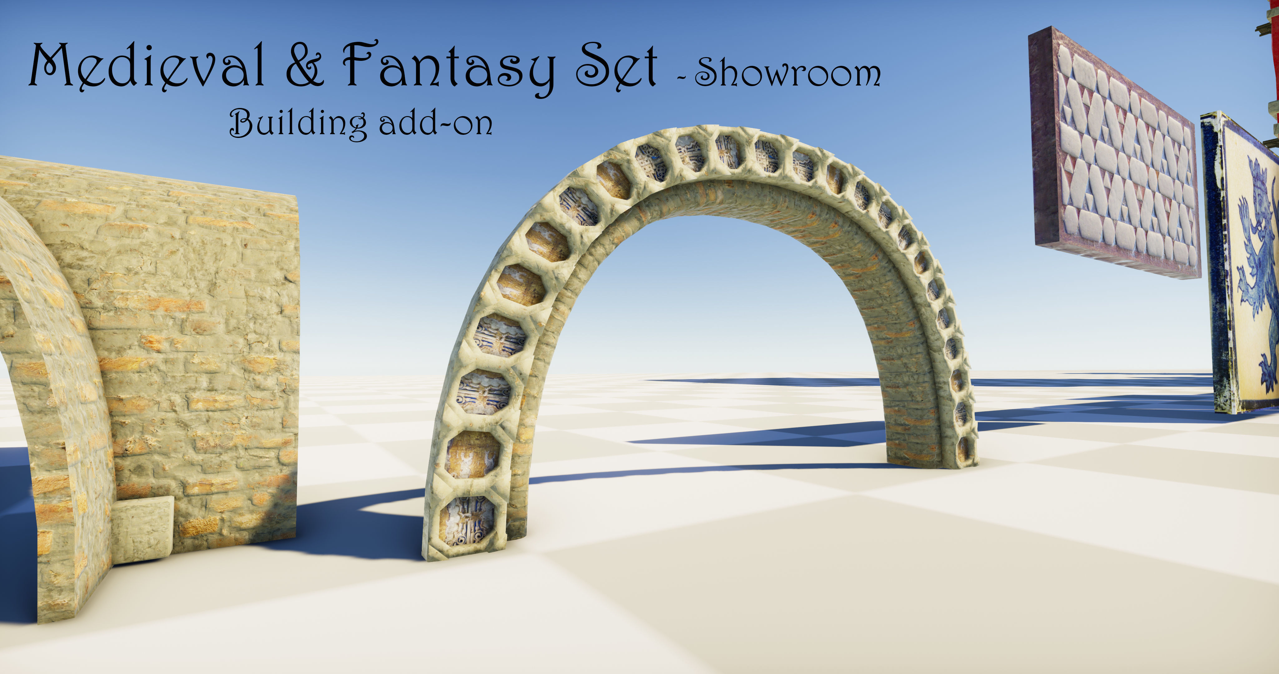 Medieval and Fantasy Set - Game ready Low-poly 3D model_54