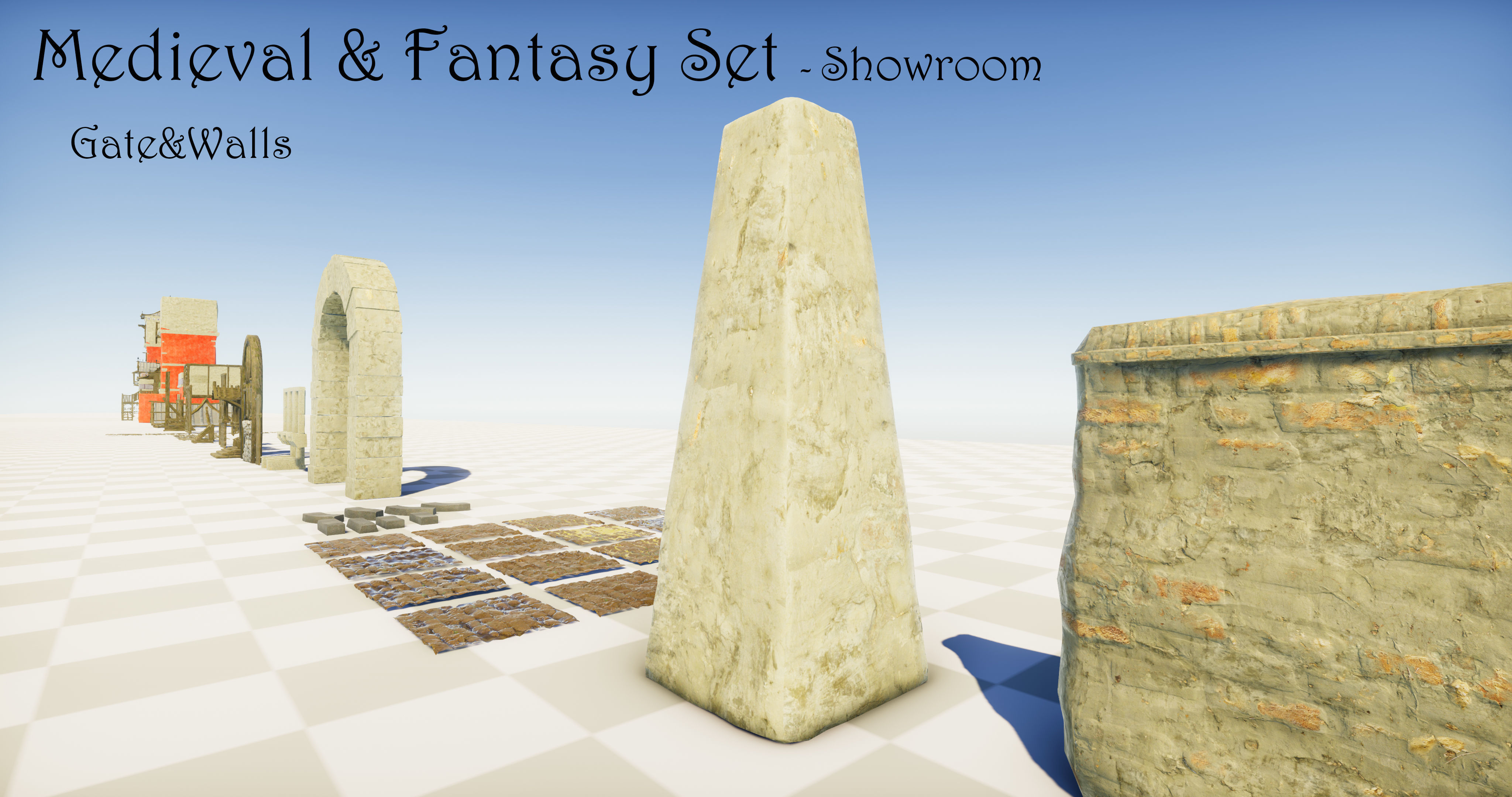 Medieval and Fantasy Set - Game ready Low-poly 3D model_13