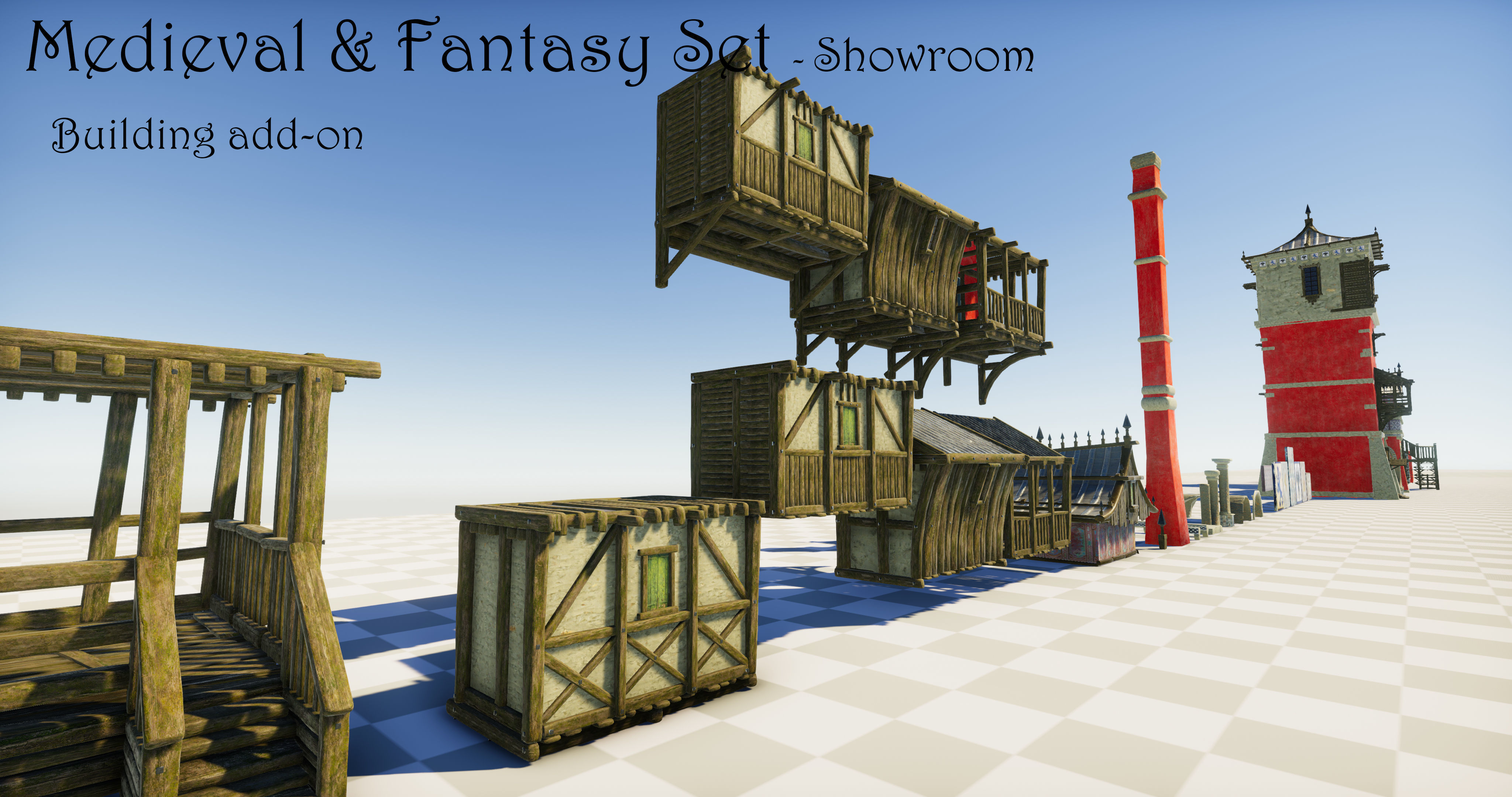 Medieval and Fantasy Set - Game ready Low-poly 3D model_64