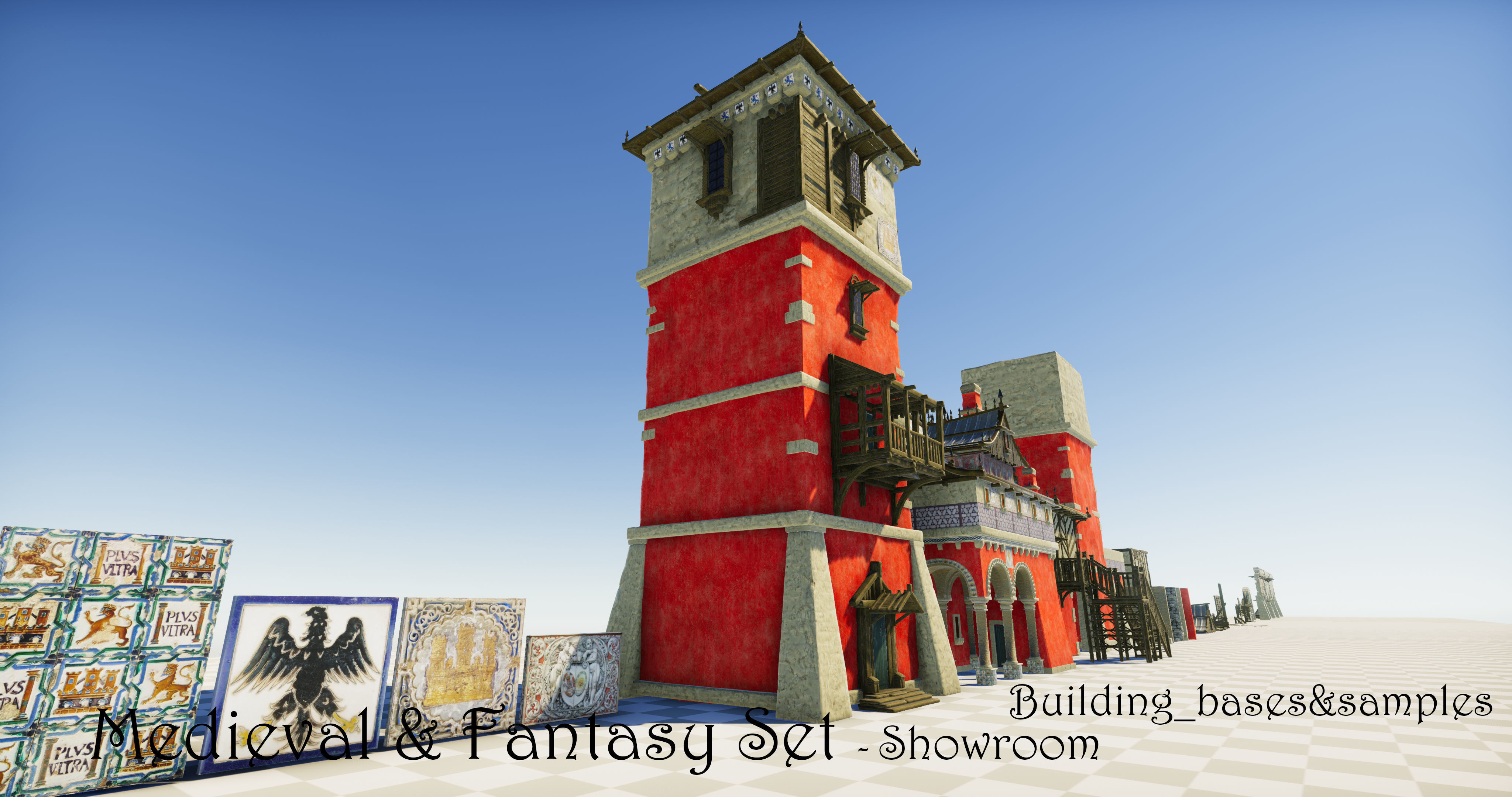 Medieval and Fantasy Set - Game ready Low-poly 3D model_51