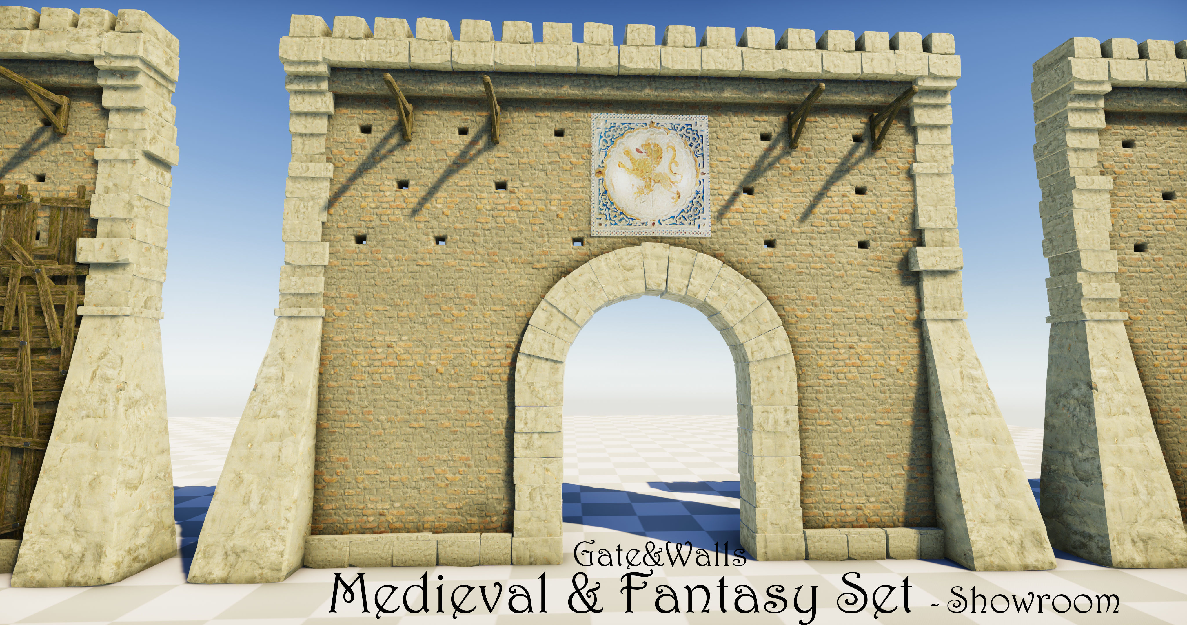 Medieval and Fantasy Set - Game ready Low-poly 3D model_25