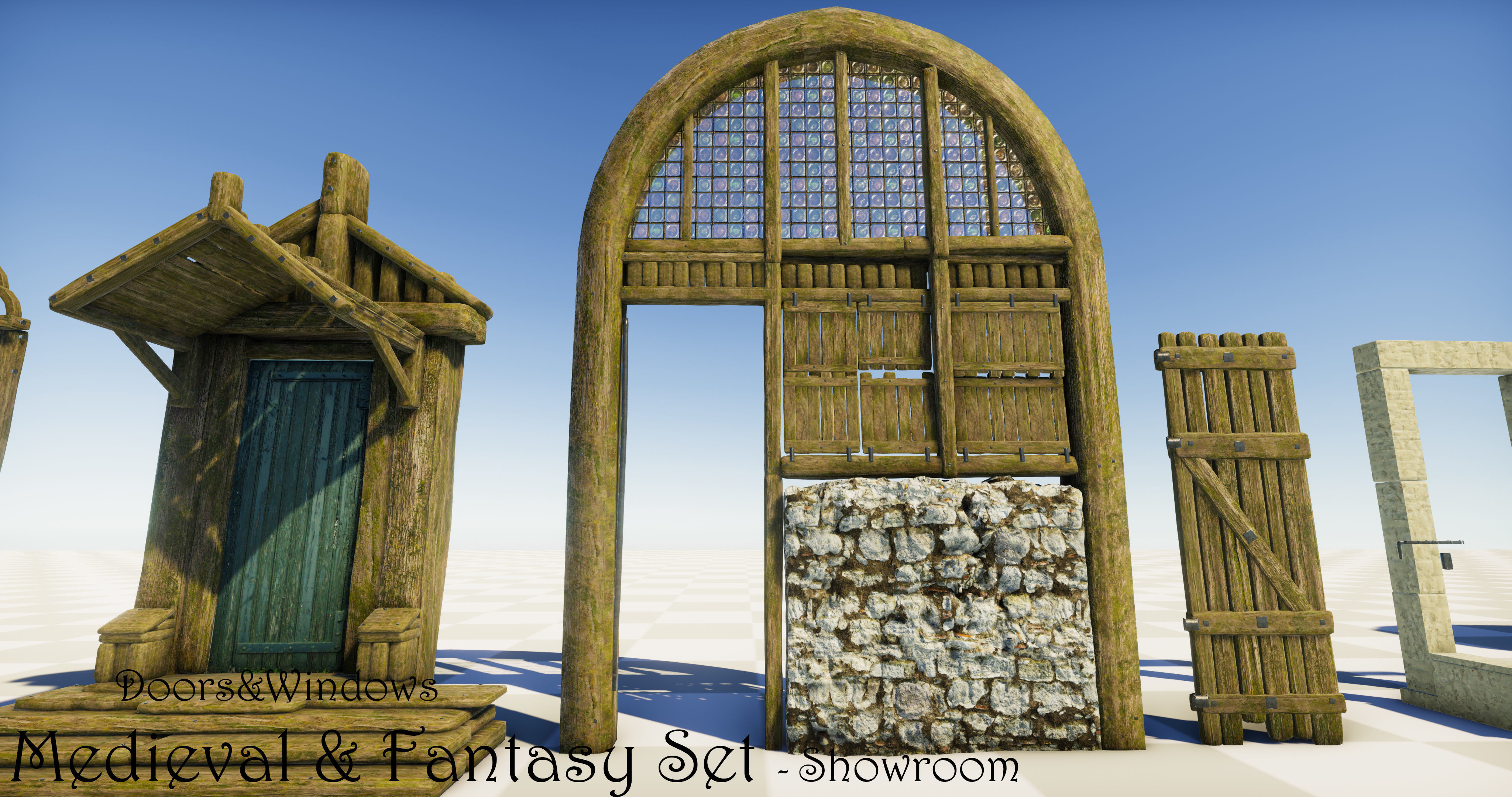 Medieval and Fantasy Set - Game ready Low-poly 3D model_28