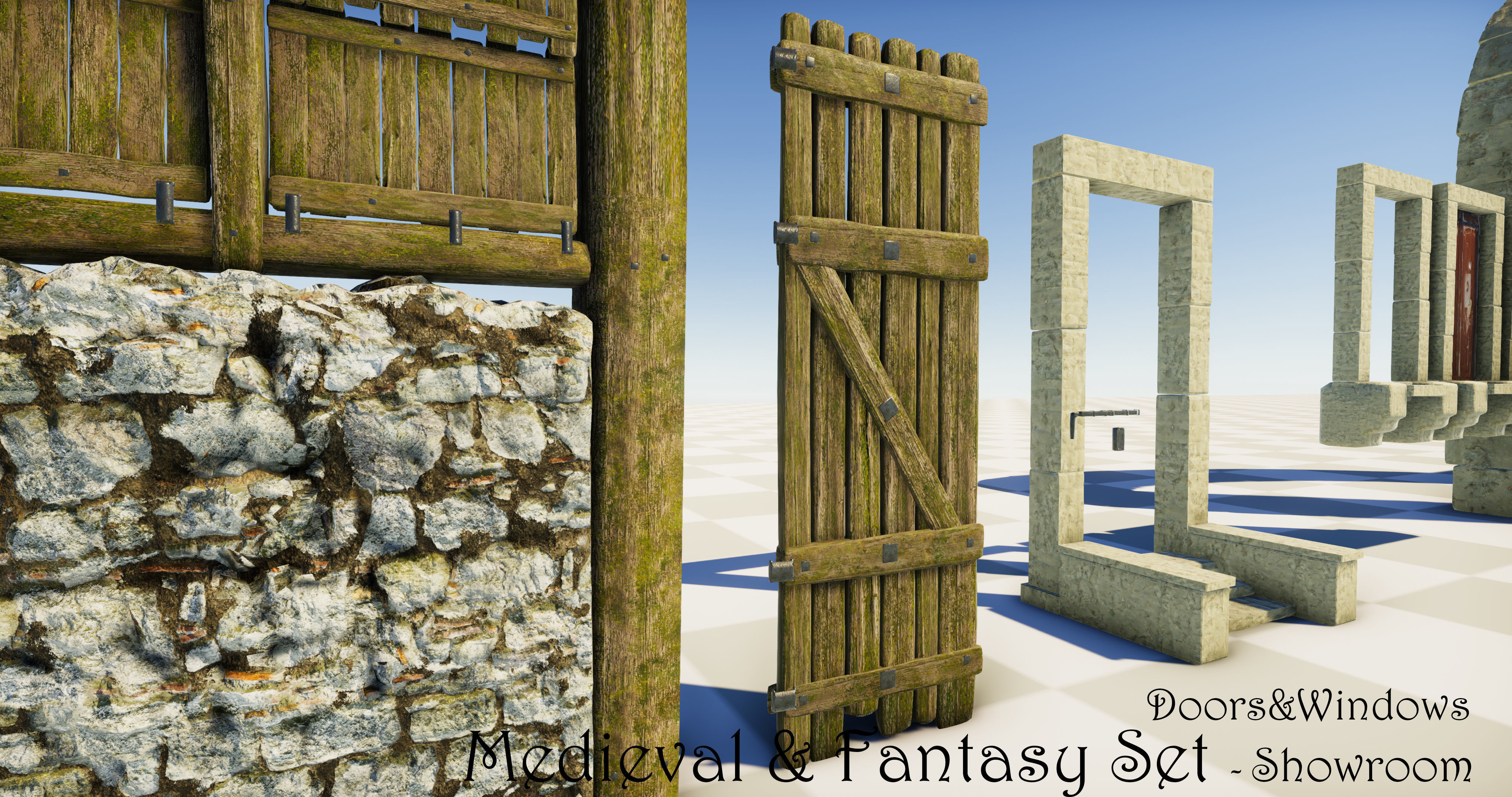Medieval and Fantasy Set - Game ready Low-poly 3D model_27