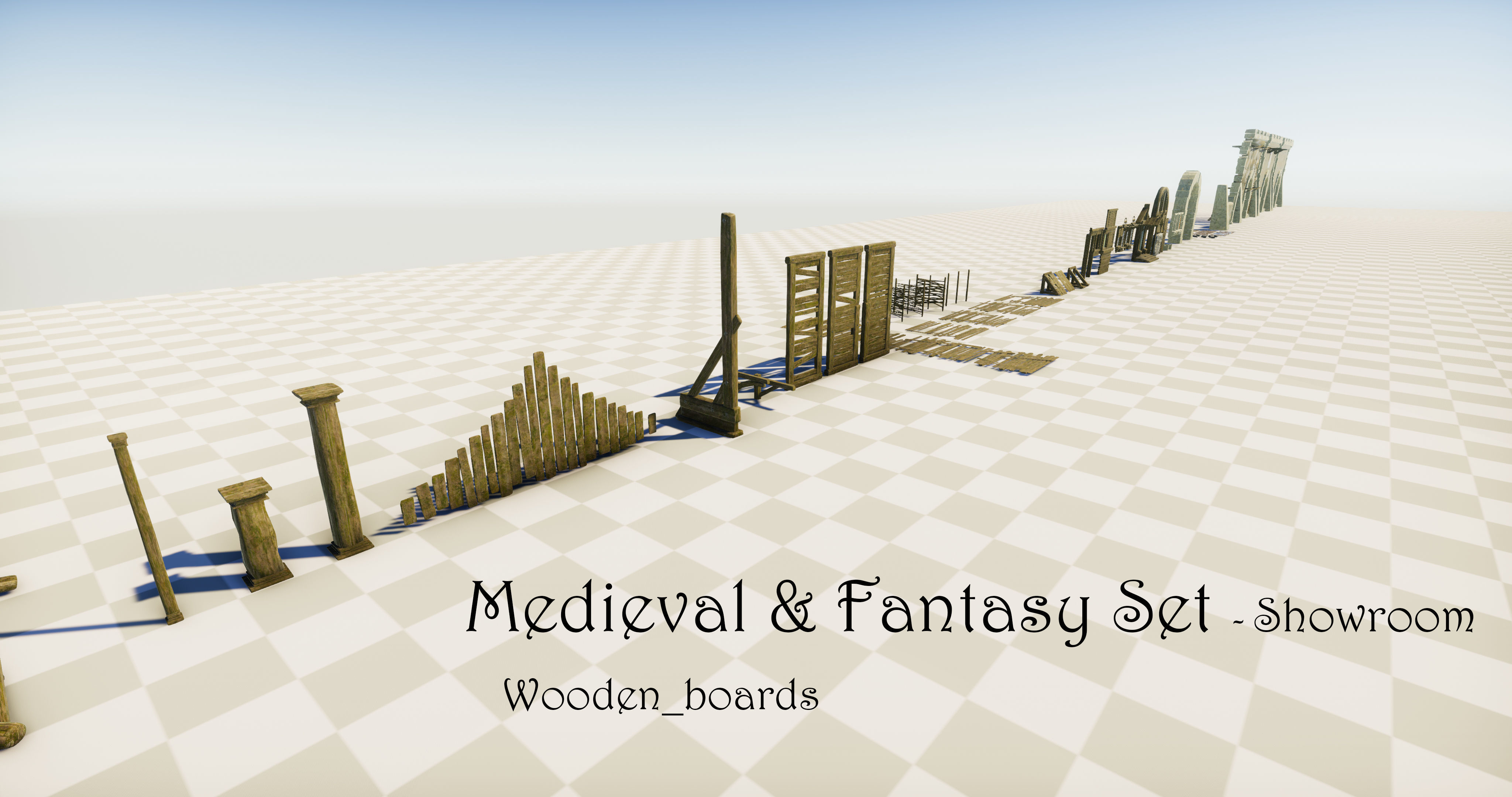 Medieval and Fantasy Set - Game ready Low-poly 3D model_42