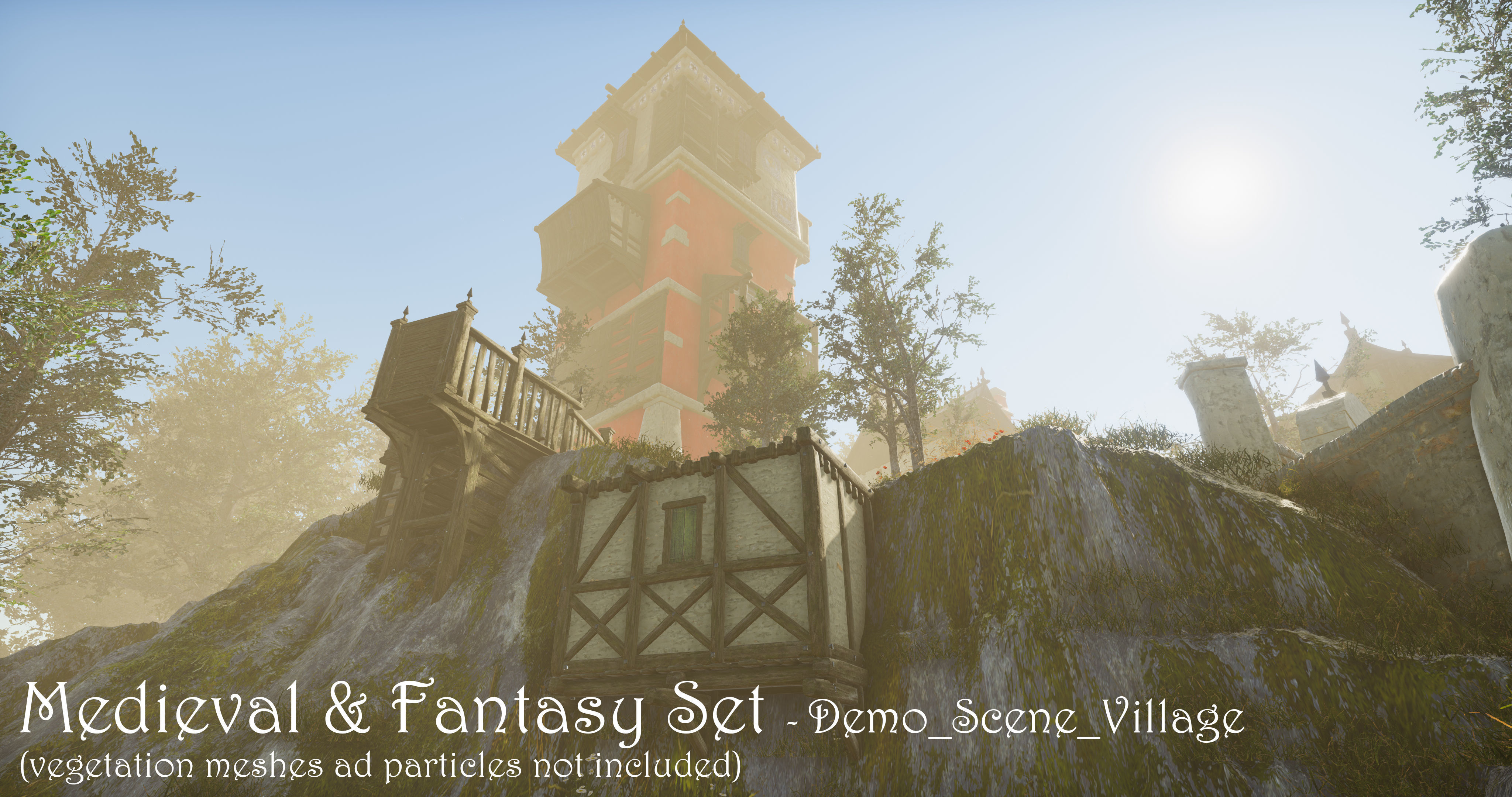 Medieval and Fantasy Set - Game ready Low-poly 3D model_2