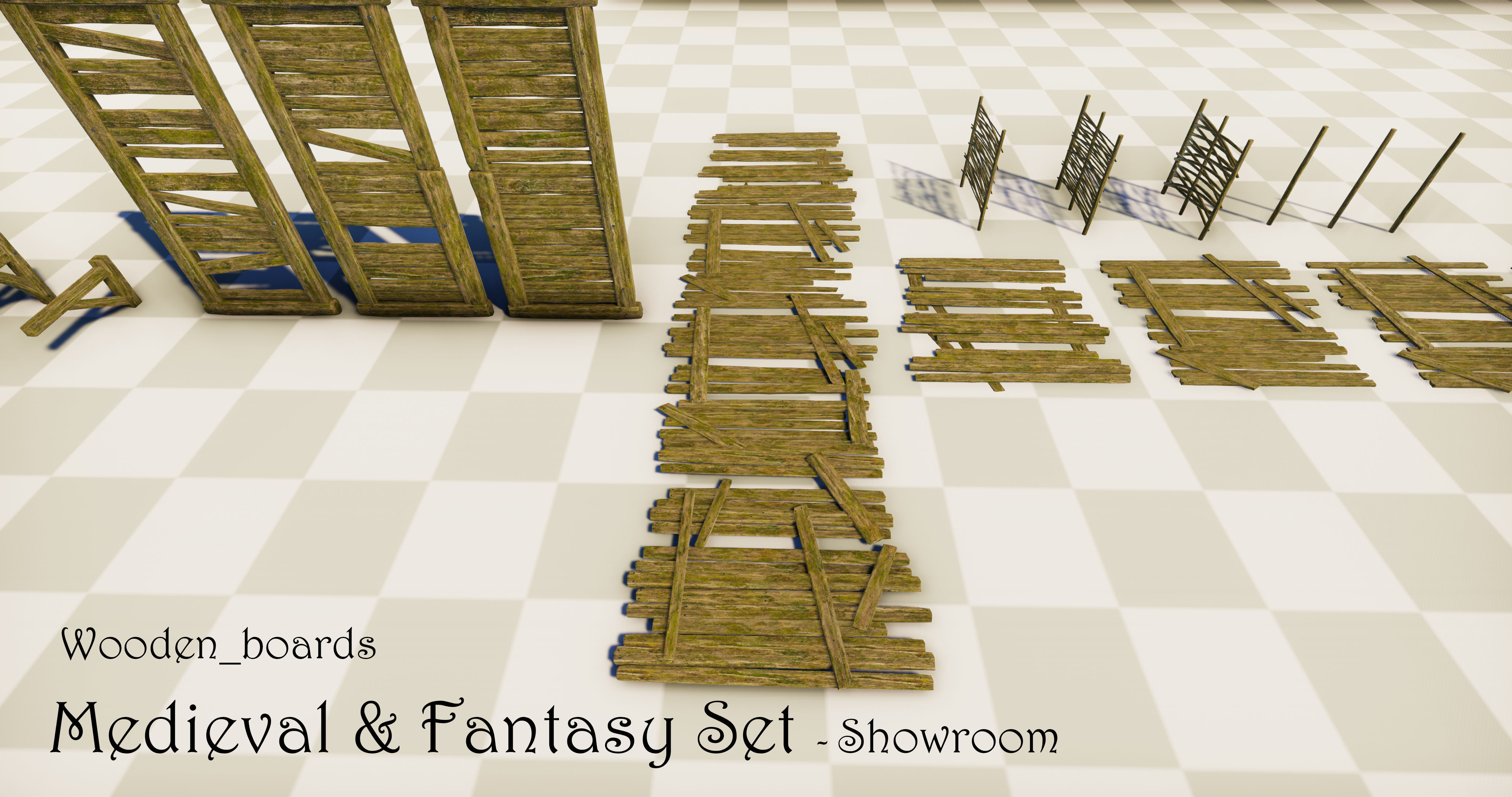 Medieval and Fantasy Set - Game ready Low-poly 3D model_34