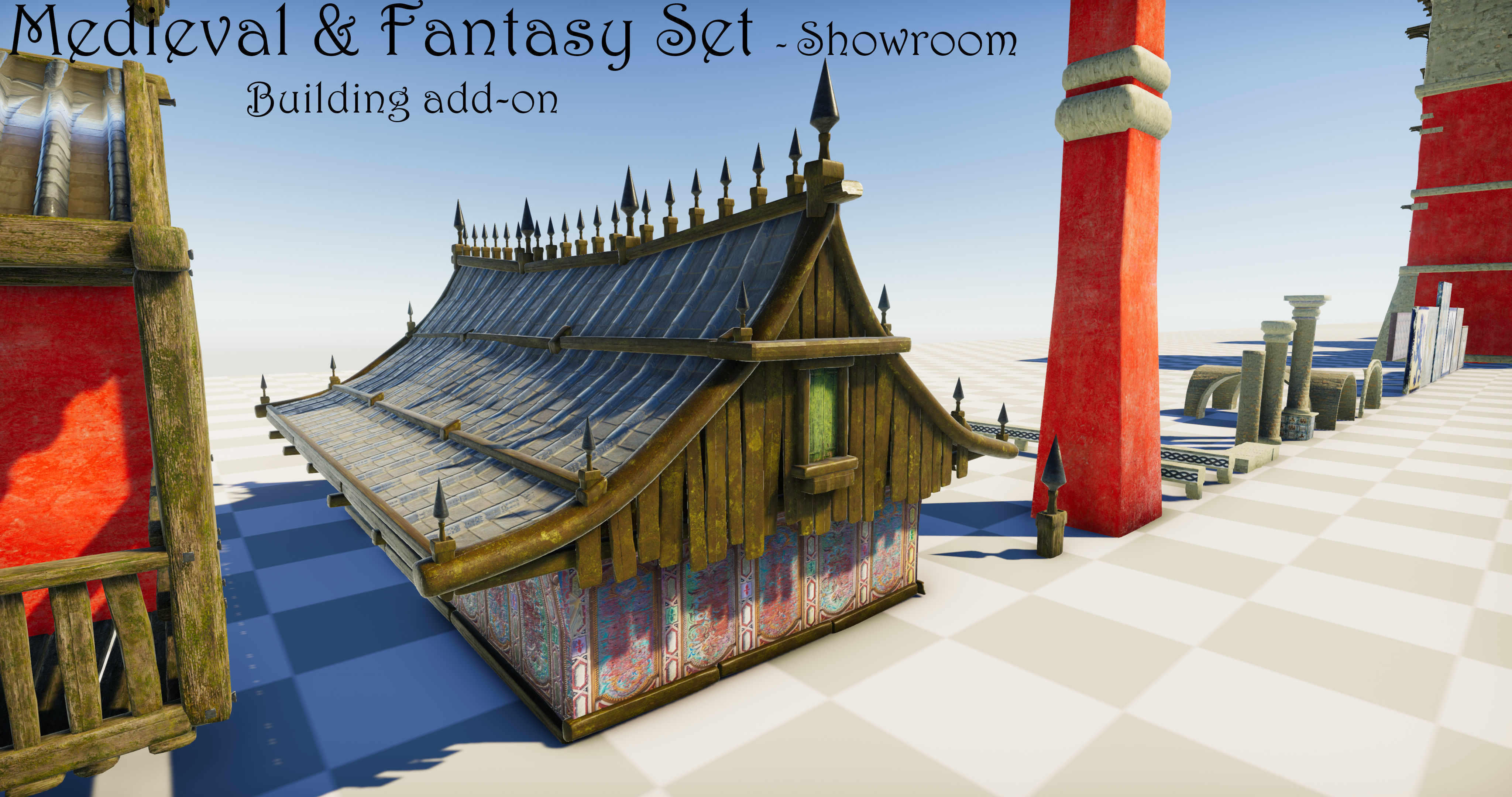 Medieval and Fantasy Set - Game ready Low-poly 3D model_61
